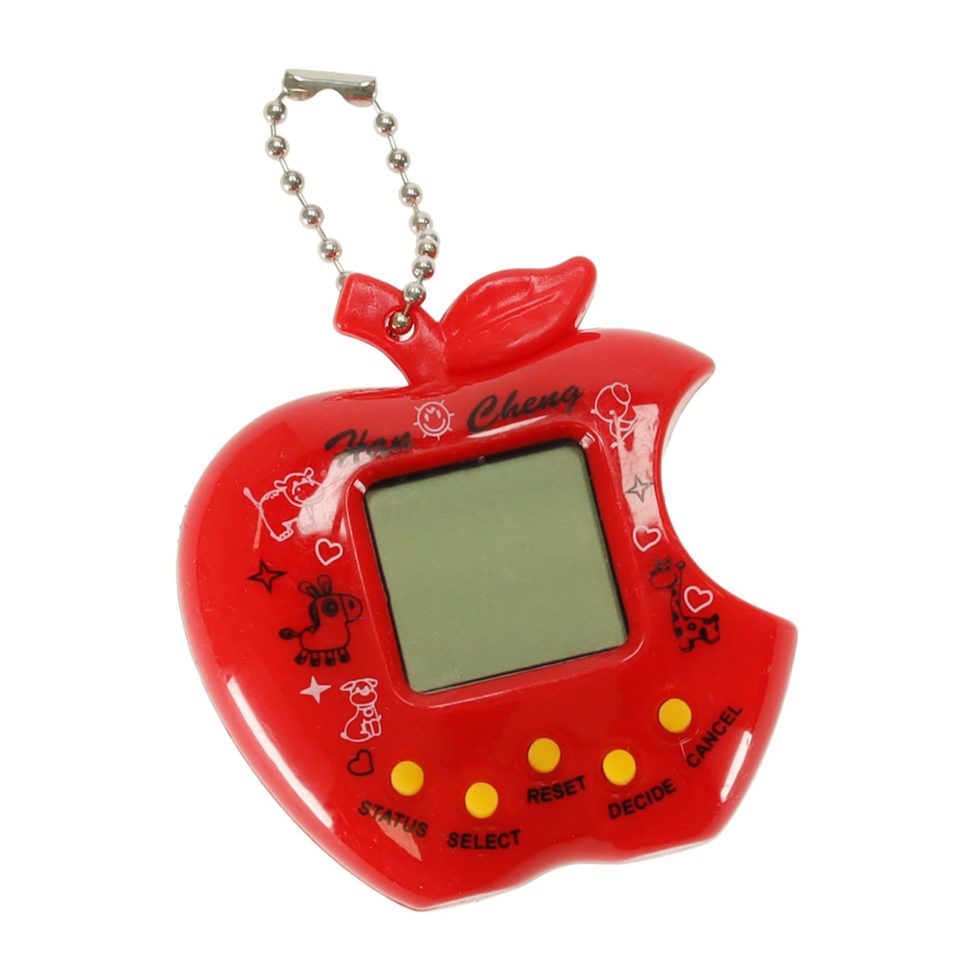 

Zabawka Tamagotchi elektroniczna gra jabłko czerwo