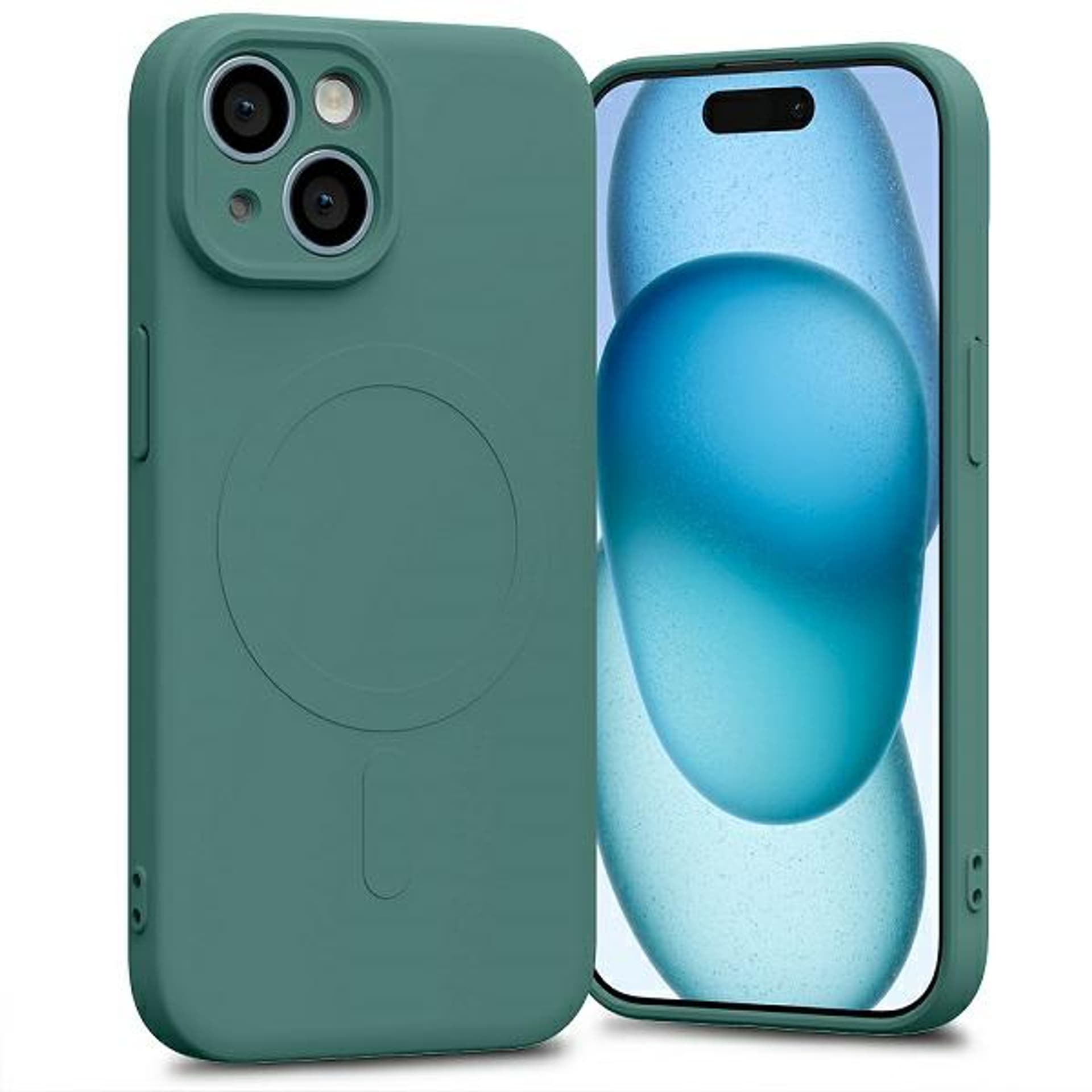 

Mercury MagSafe Semi-Silicone iPhone 15 / 14 / 13 6,1" zielony/green