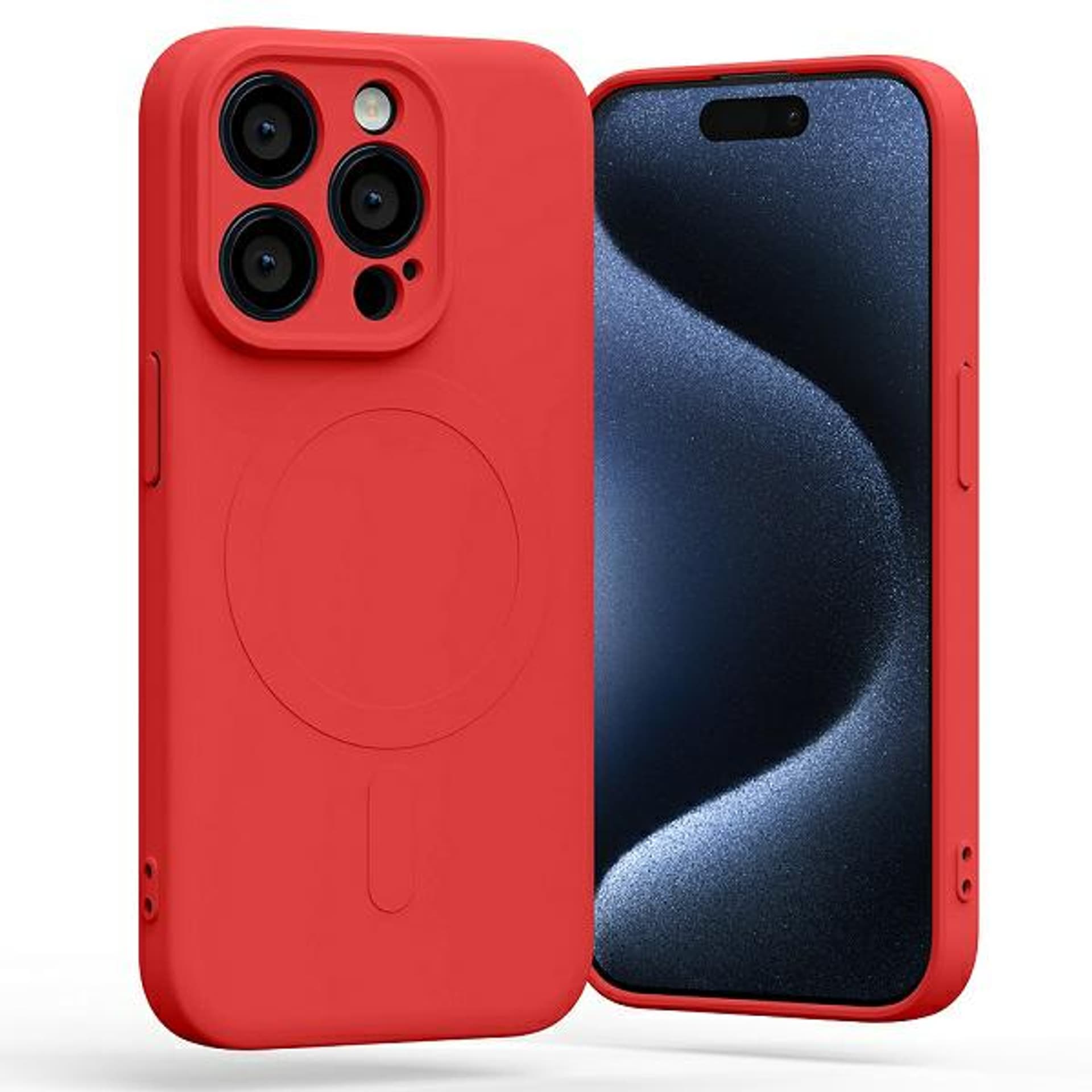 

Mercury MagSafe Semi-Silicone iPhone 15 Pro 6,1" czerwony /red