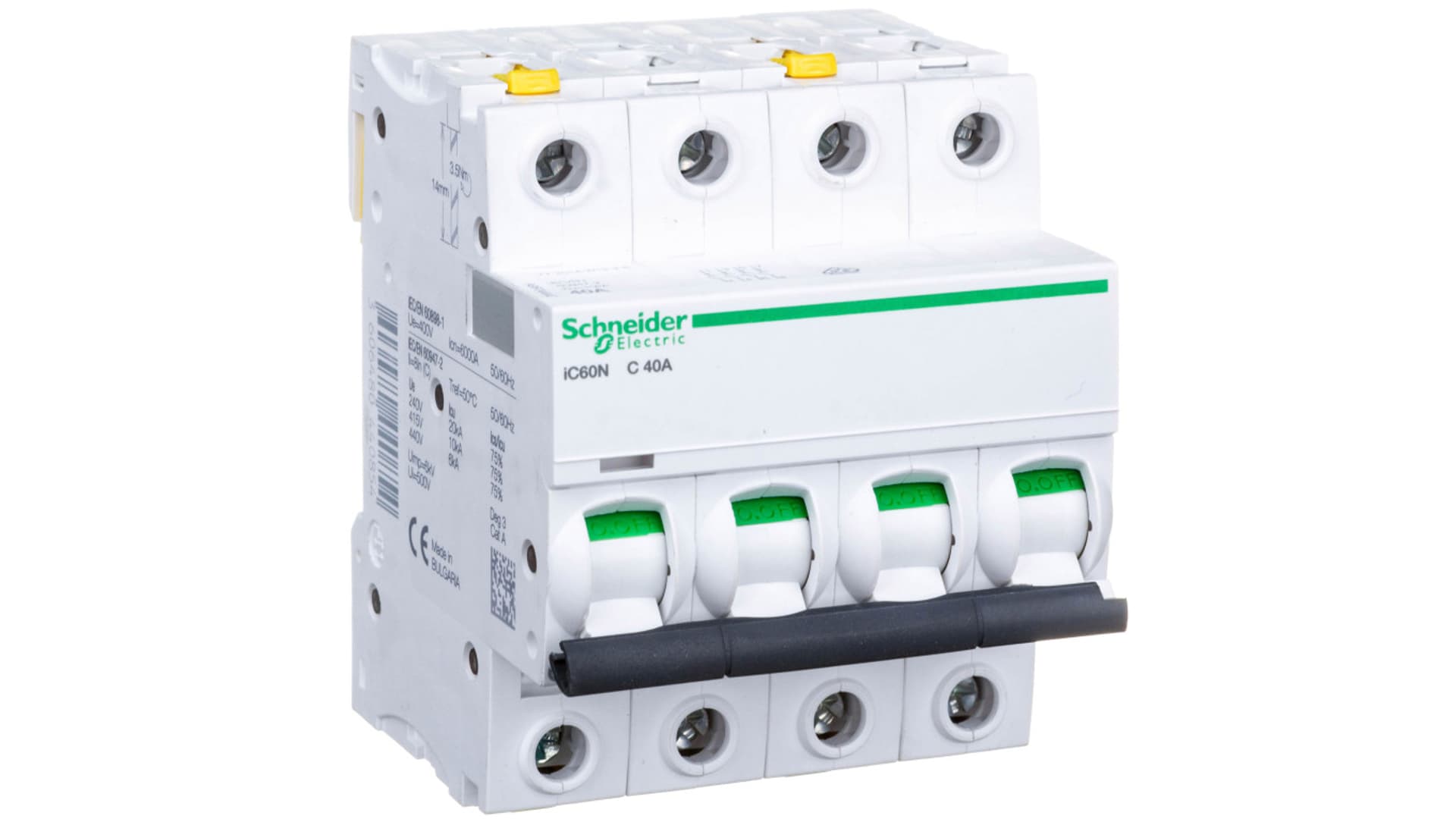 

Wyłącznik nadprądowy 4P C 40A 6kA AC iC60N-C40-4 A9F04440