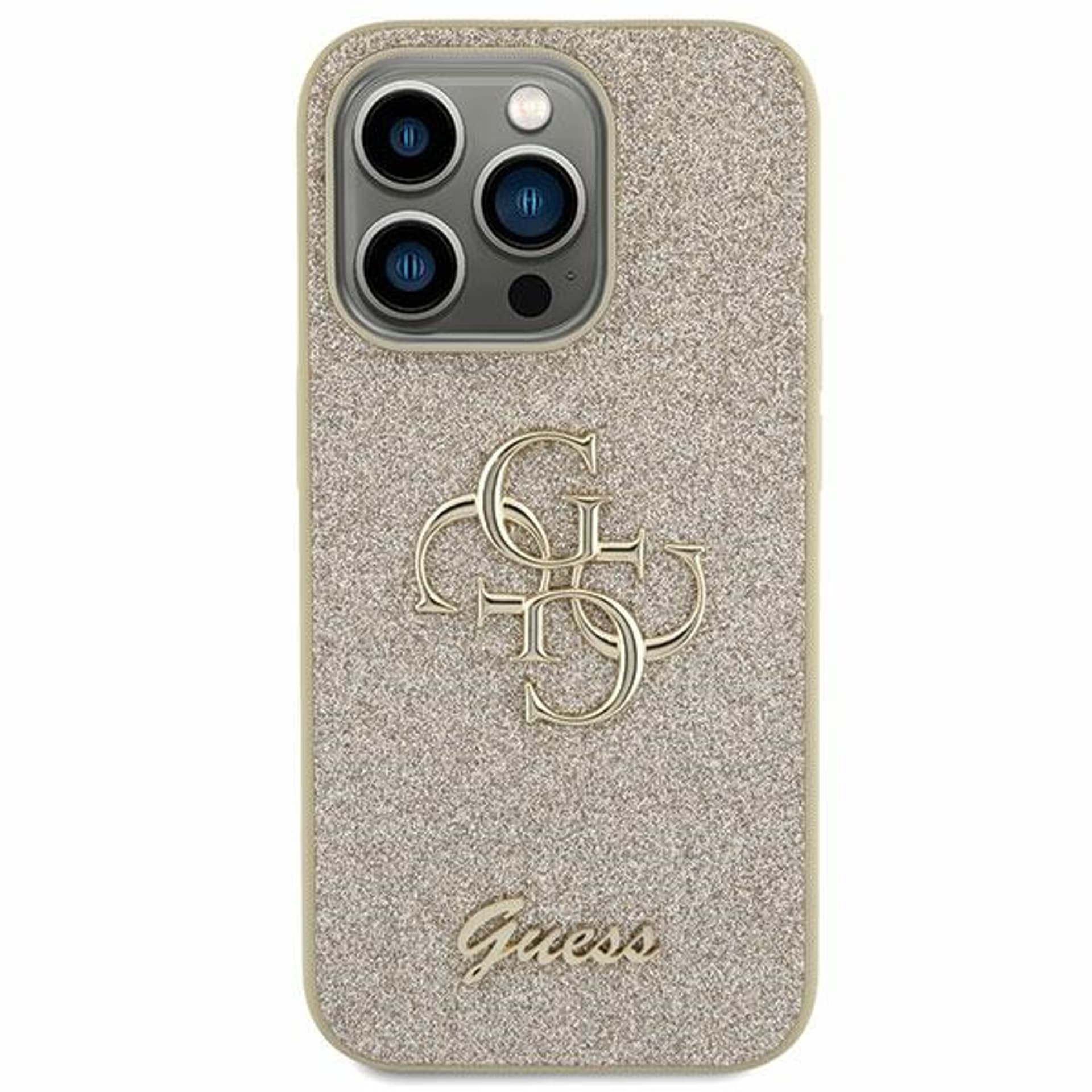 

Guess GUHCS23FEHG4SGD S23 FE S711 złoty/gold hardcase Glitter Script Big 4G