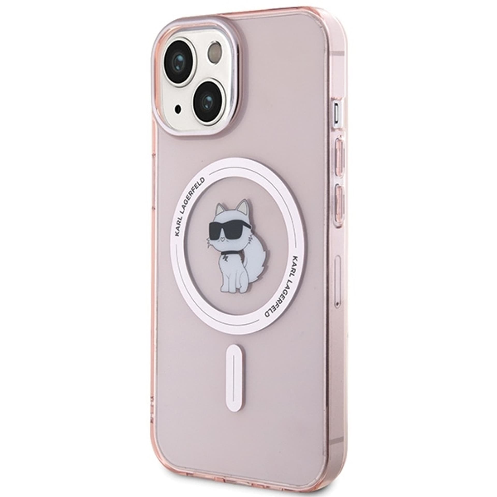 

Karl Lagerfeld KLHMP15SHFCCNOP iPhone 15 / 14 / 13 6.1" różowy/pink hardcase IML Choupette MagSafe