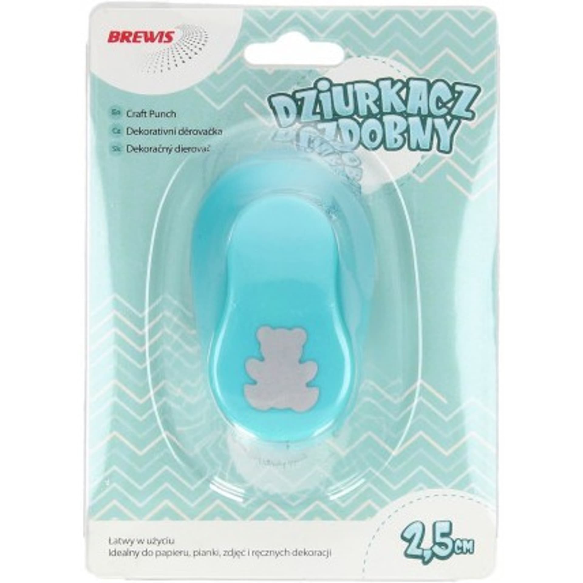 

Dziurkacz ozdobny 2,5 cm MIŚ D25-12 BREWIS