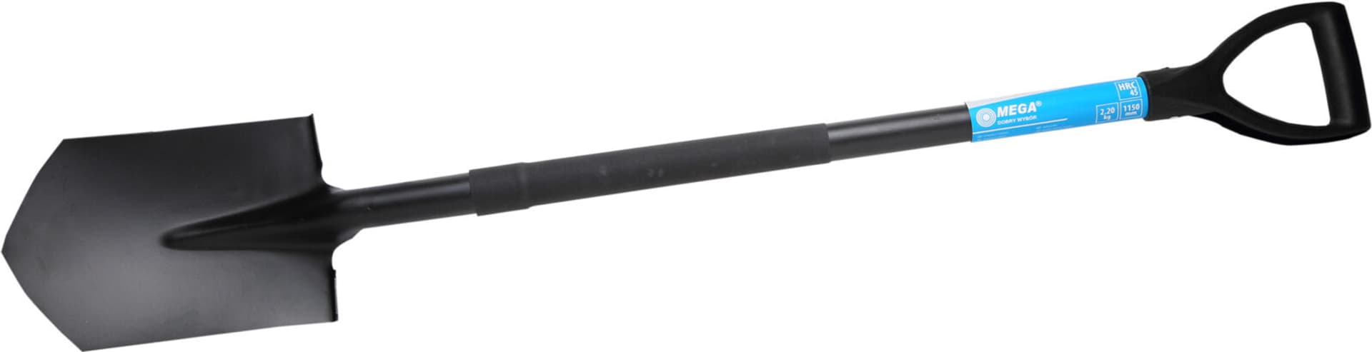 

SZPADEL OSTRY, HARTOWANY, TRZON METALOWY 1150MM