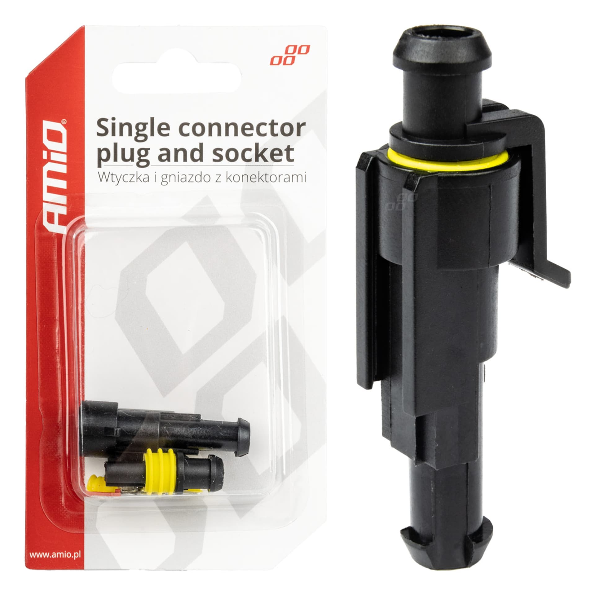 

Kostka wtyk złącze hermetyczne superseal 1 pin amio-03517