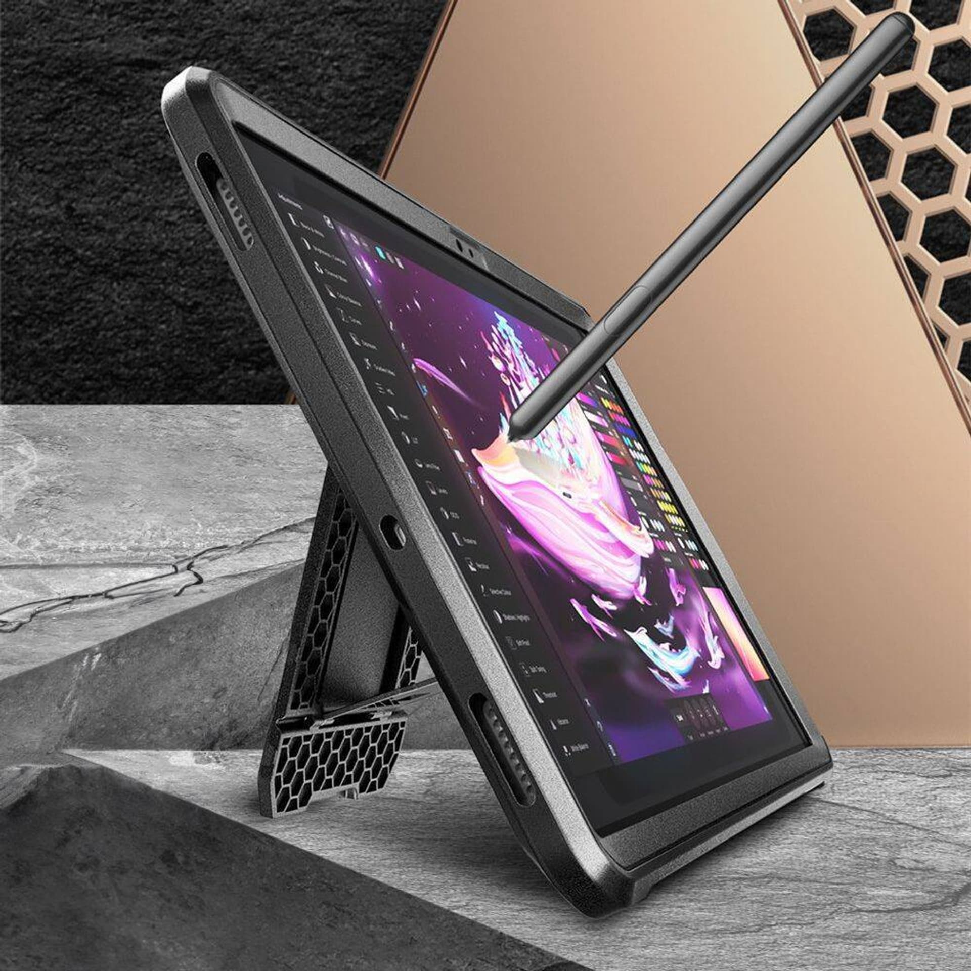 

Oryginalne Etui SAMSUNG GALAXY TAB S9 FE 10.9 Supcase Unicorn Beetle Pro czarne