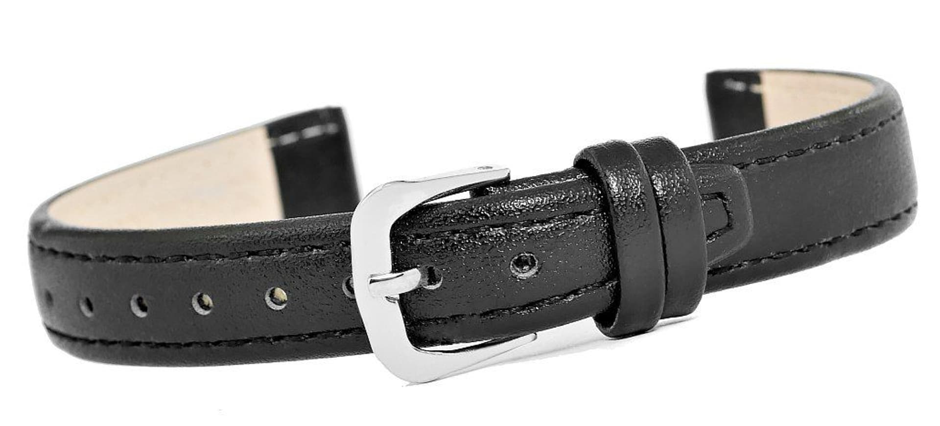 

Pasek do zegarka CLASSIC - skóra 14 mm 4999-14XXL-1S Czarny