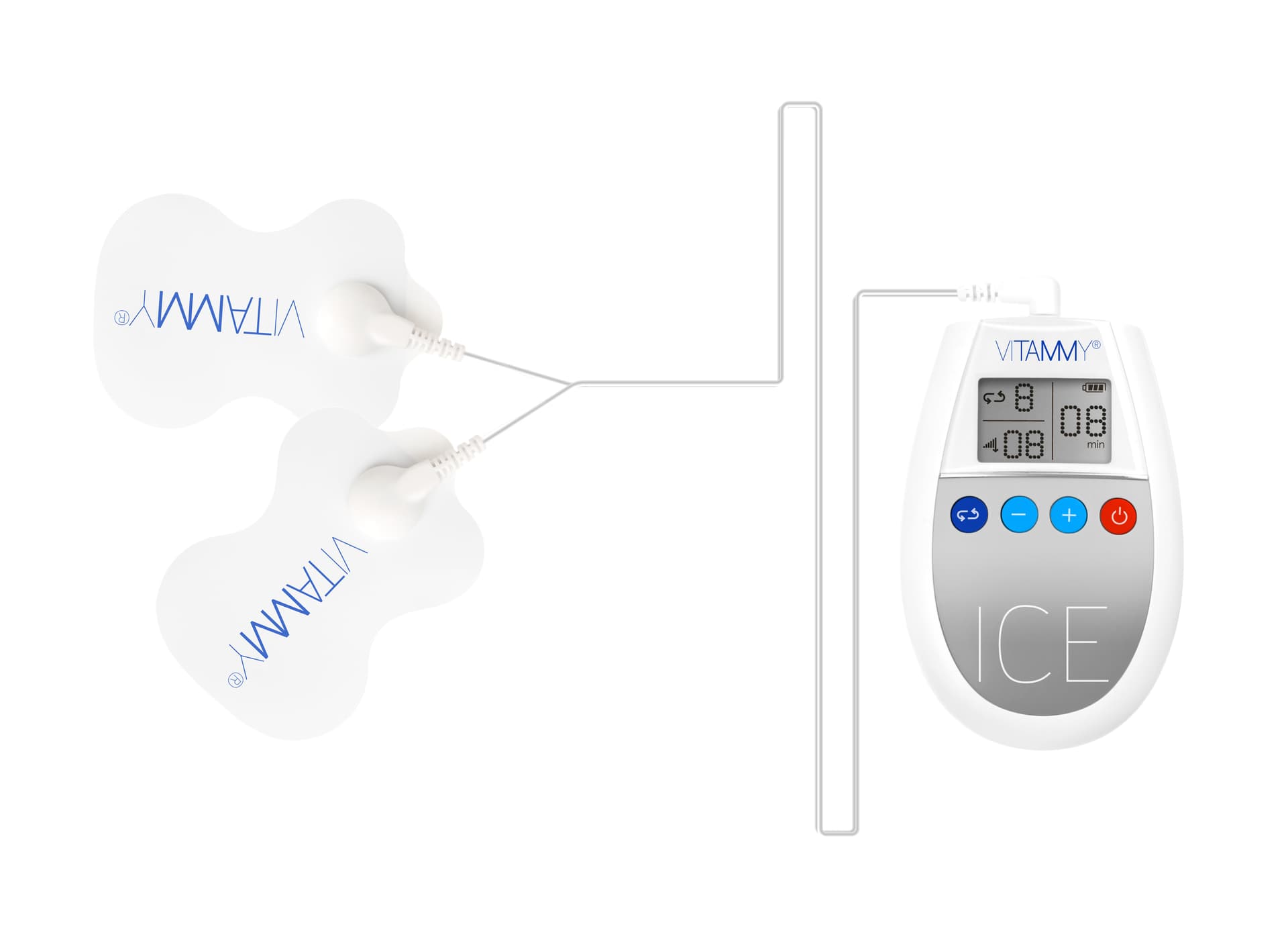 

VITAMMY Ice szary Elekstrostymulator mięśni
