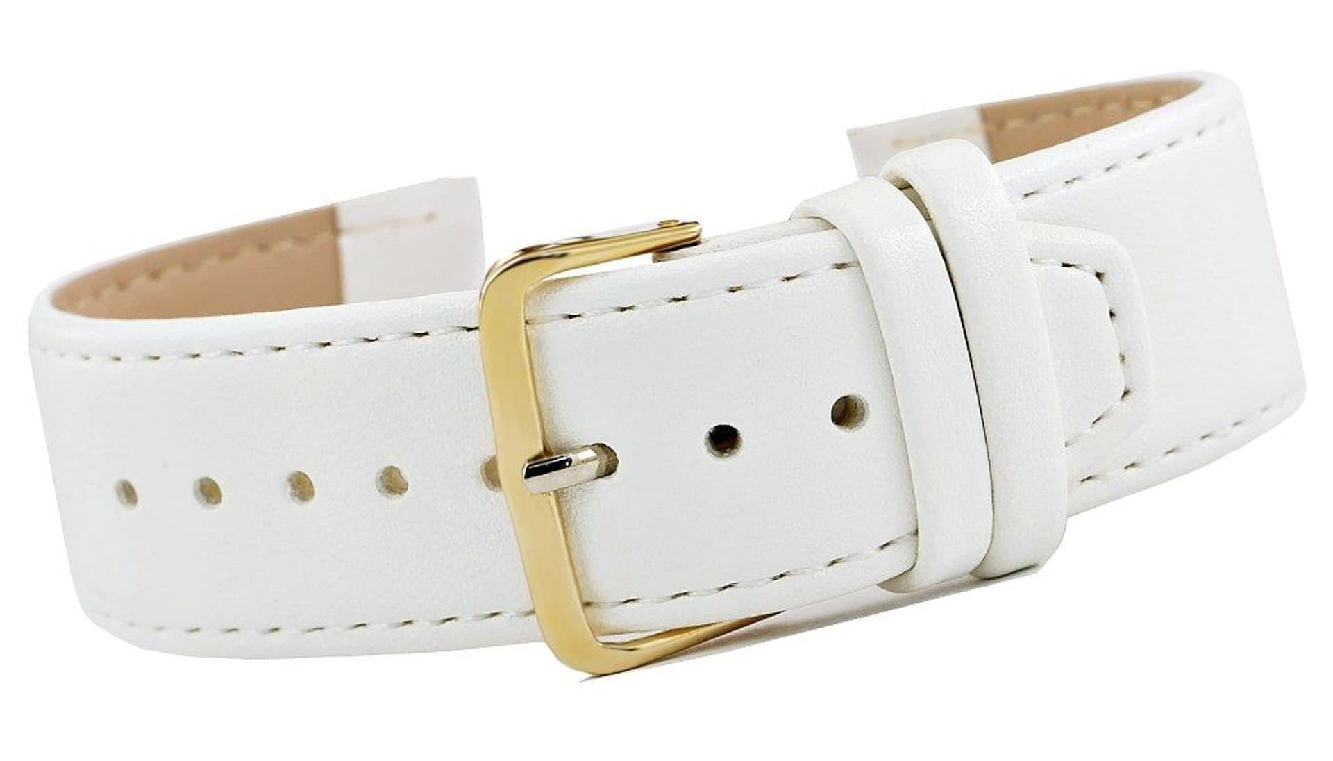 

Pasek do zegarka CLASSIC - skóra 24 mm 4999-24XXL-3Z Biały