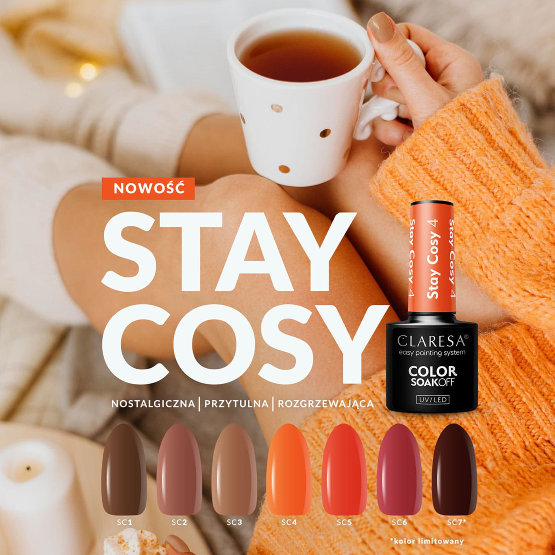

Claresa lakier hybrydowy Stay Cosy 5 -5g