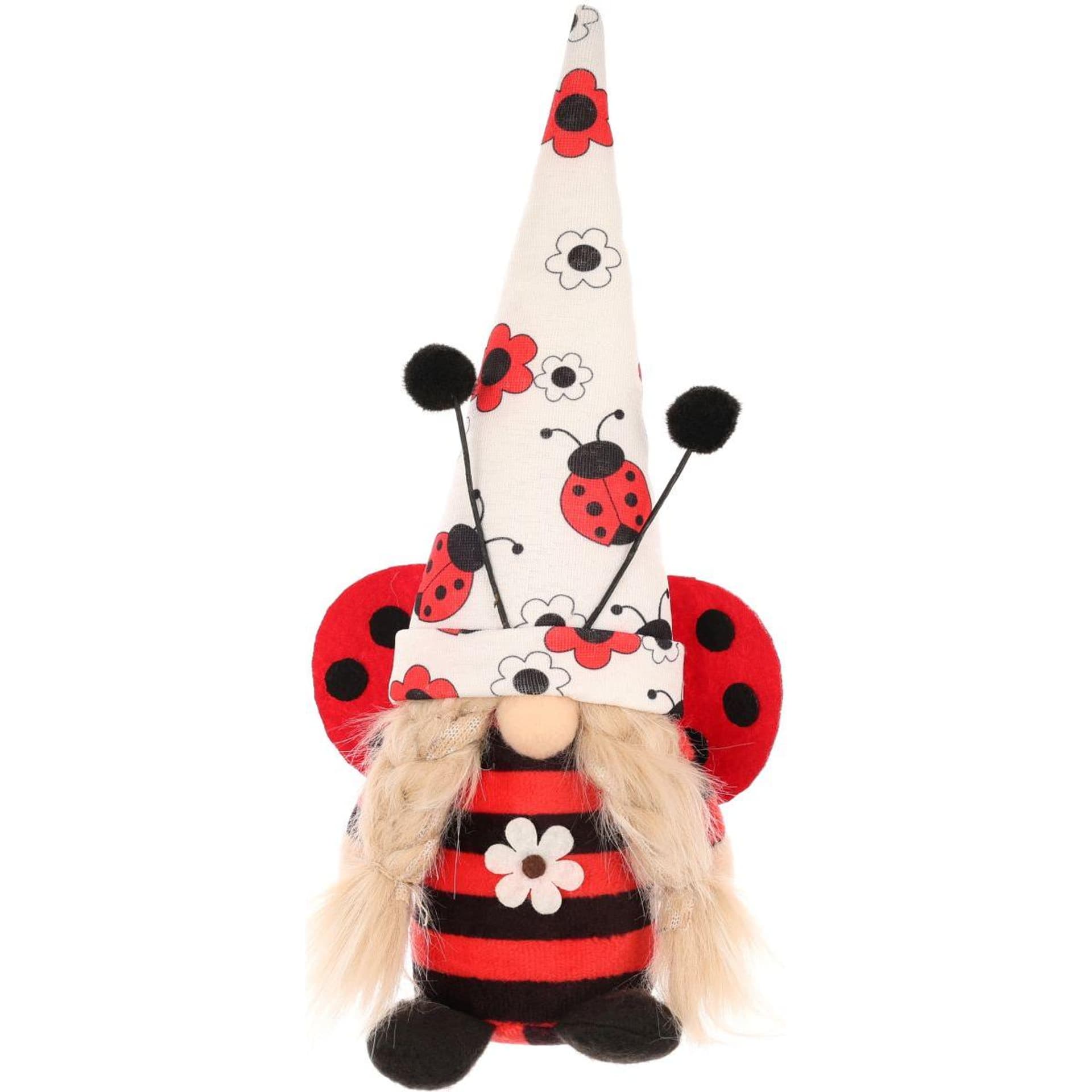 

SKRZAT GNOM BIEDRONKA GIRL 24CM DEKORACJA WIOSENNA