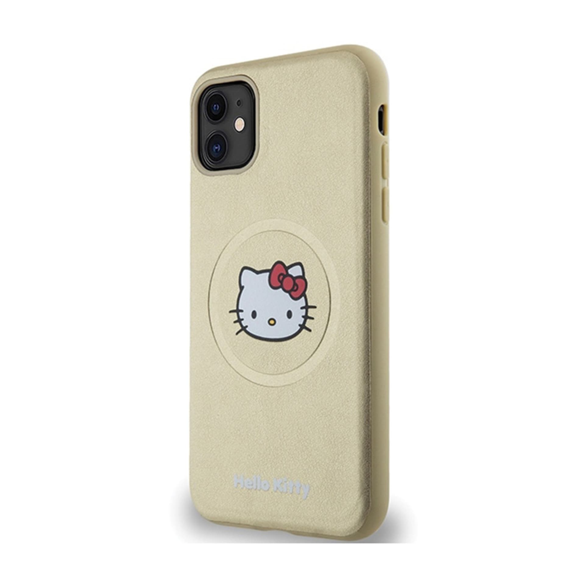 

Hello Kitty Leather Kitty Head MagSafe - Etui iPhone 11 (złoty)