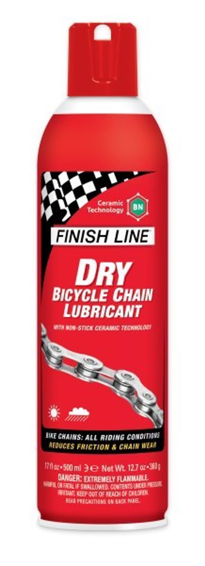 

Olej do łańcucha na suche warunki Finish Line Teflon Plus 510ml aerozol