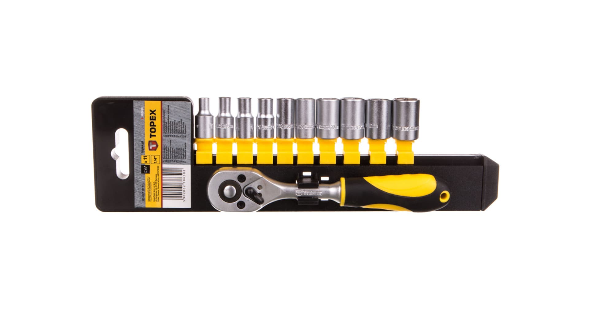 

Klucze nasadowe 1/4", zestaw 11 szt.