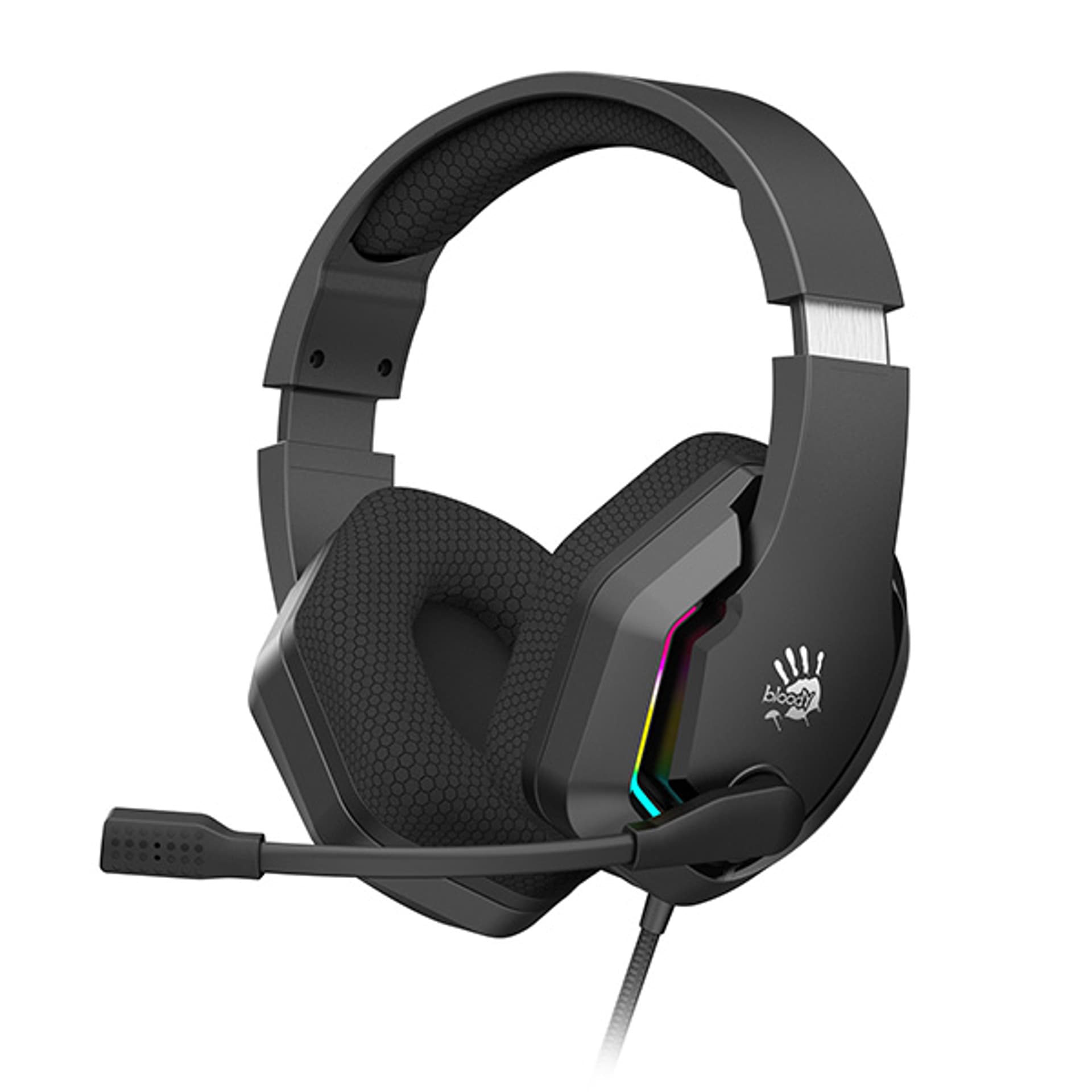 

A4Tech Bloody G260, słuchawki z mikrofonem, regulacja głośności, czarna, słuchawki, USB