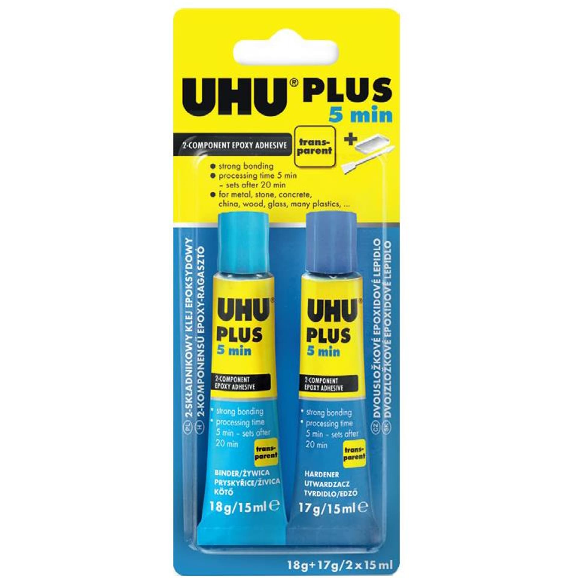 

Klej epoksydowy UHU Plus 5min 2x15ml
