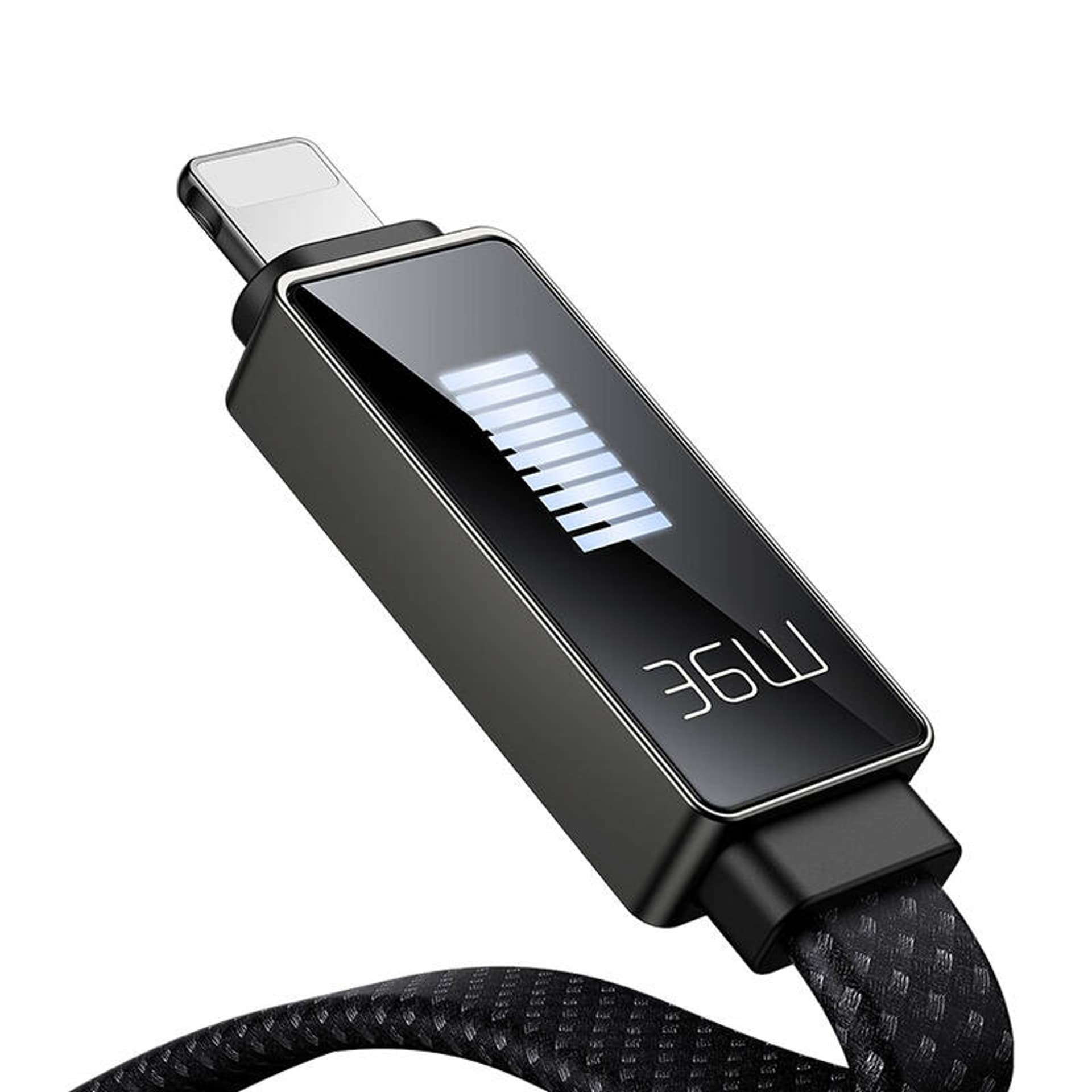 

Kabel Mcdodo CA-4960 USB-C do Lightning z wyświetlaczem 36W 1.2m (czarny)