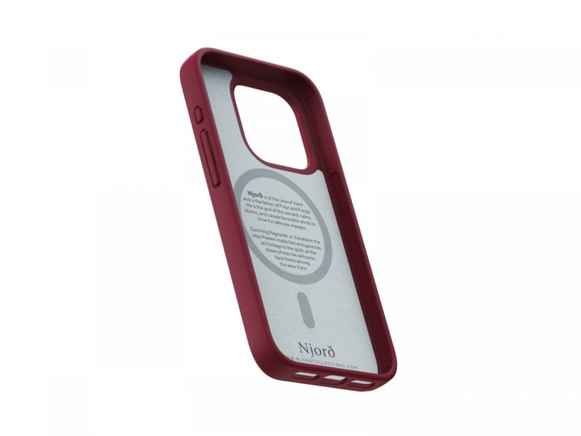 

Etui do iPhone 15 Pro MagSafe zamsz Czerwone