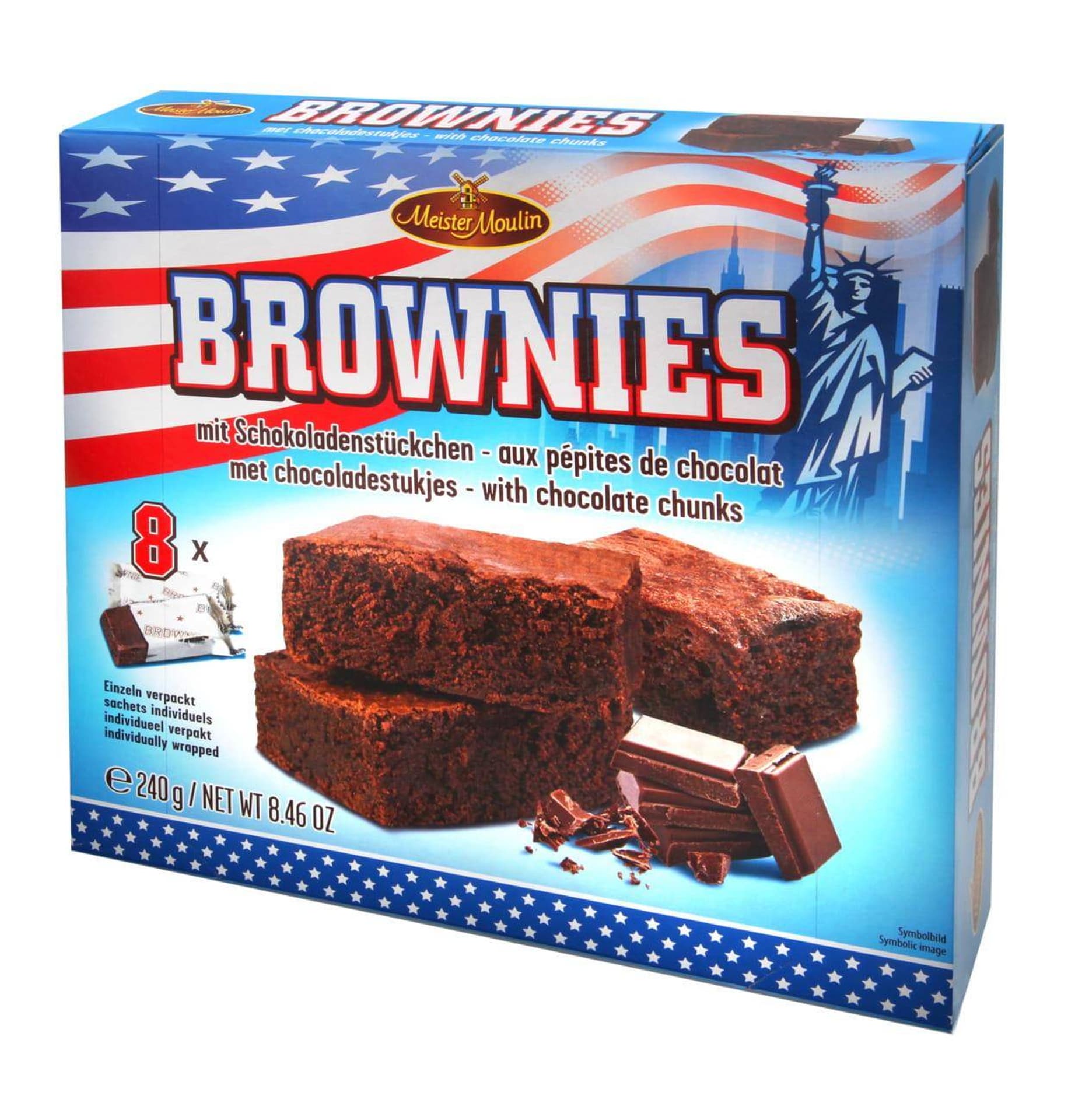 

Meister Moulin Brownies z Kawałkami Czekolady 240 g