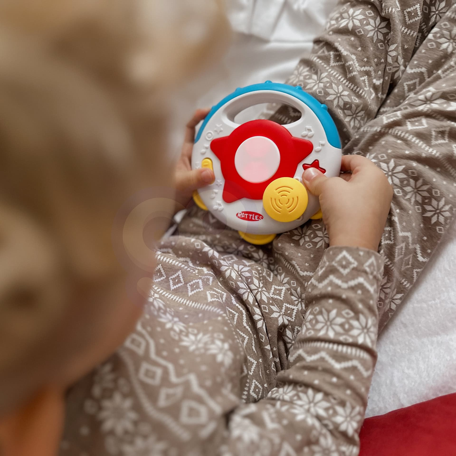 

WOOPIE BABY Interaktywny Tamburyn Zabawka Muzyczna