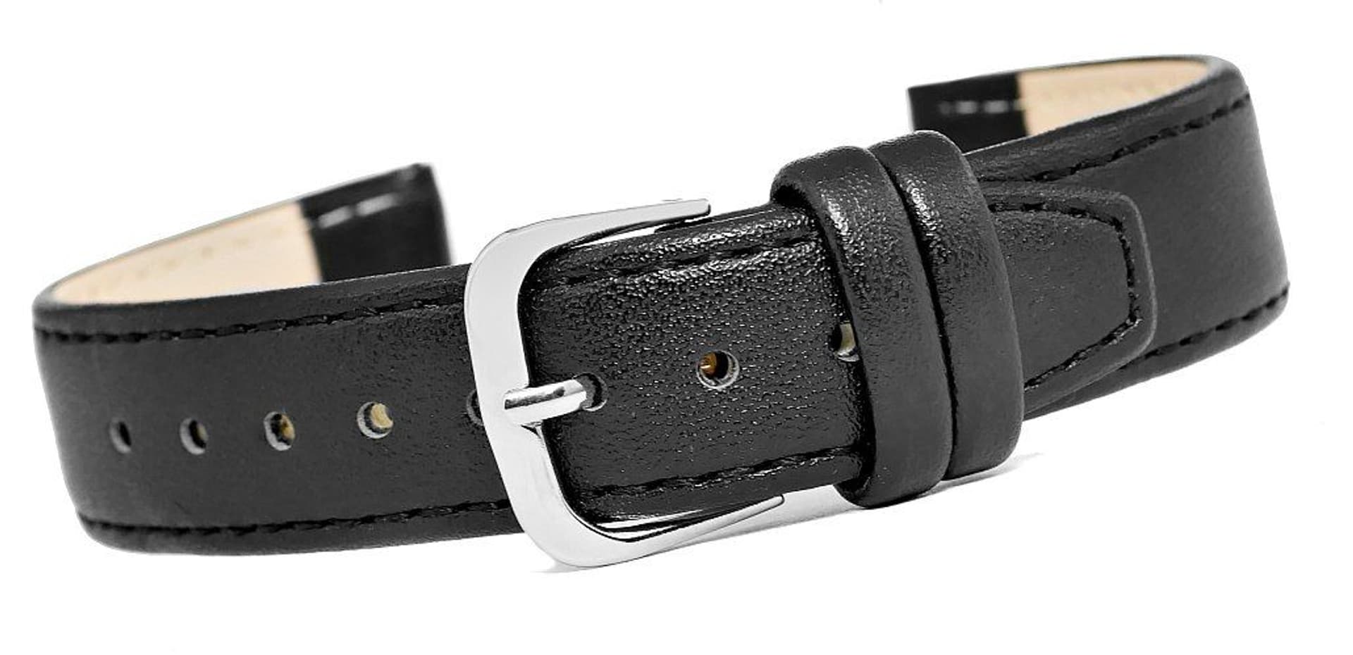 

Pasek do zegarka CLASSIC - skóra 18 mm 4999-18XXL-1S Czarny