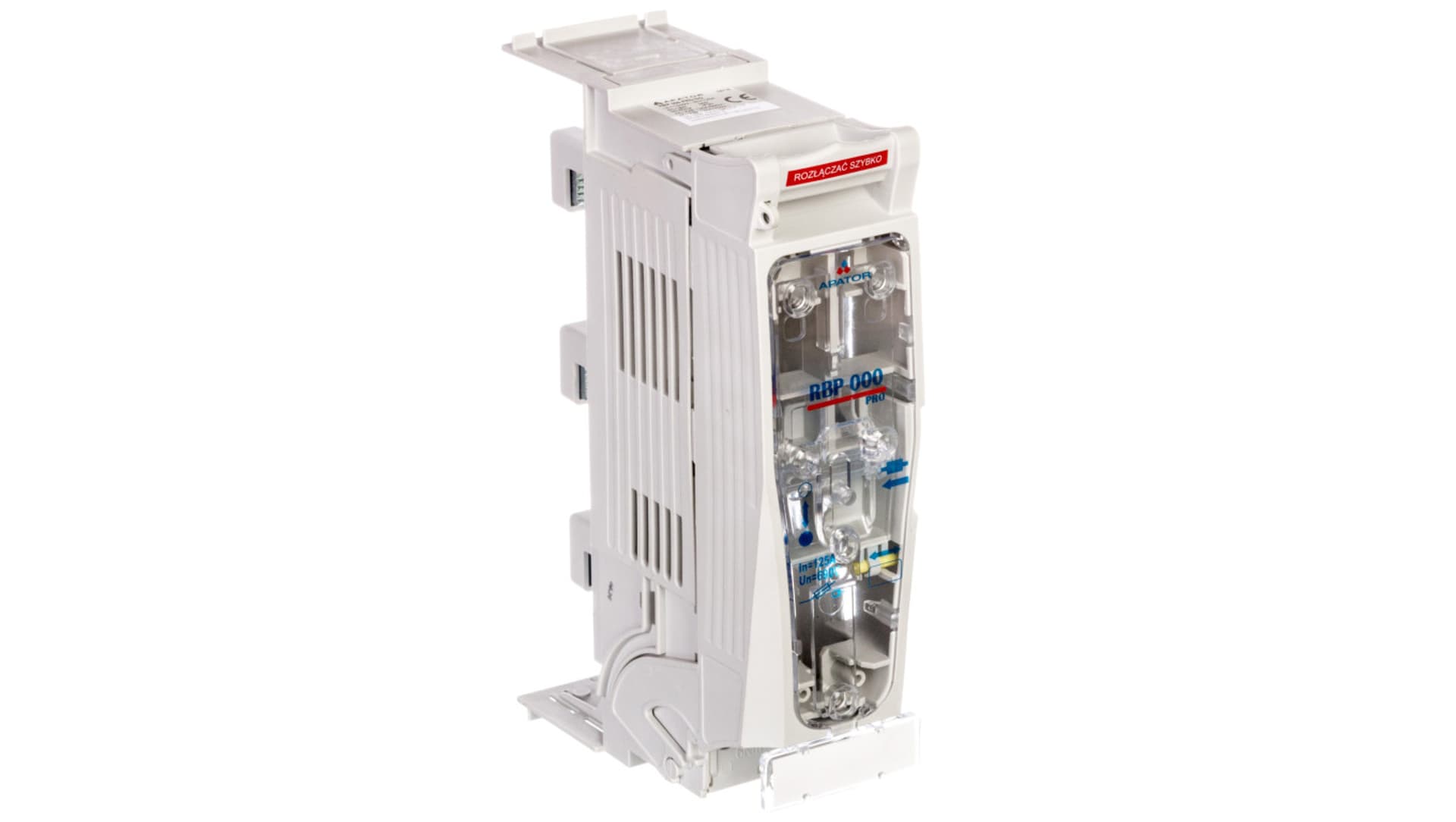 

Rozłącznik izolacyjny bezpiecznikowy RBP 000 pro-SG /zaciski ramkowe 2,5-50mm2/ 63-823427-001