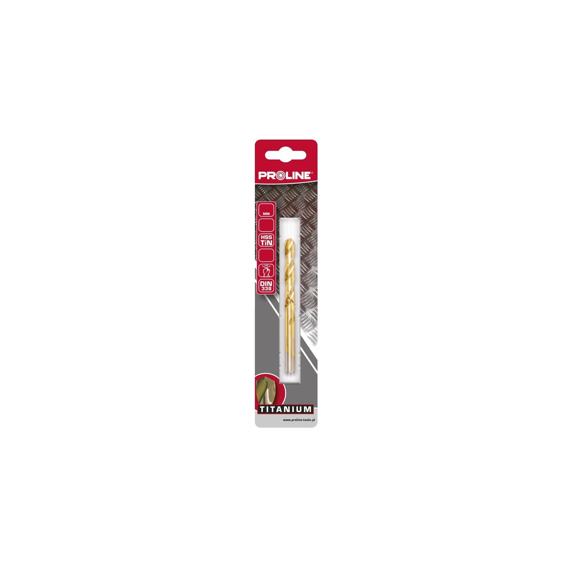 

Wiertło do met hss tin din338 szlf.0.8mm szt.5 blist proline