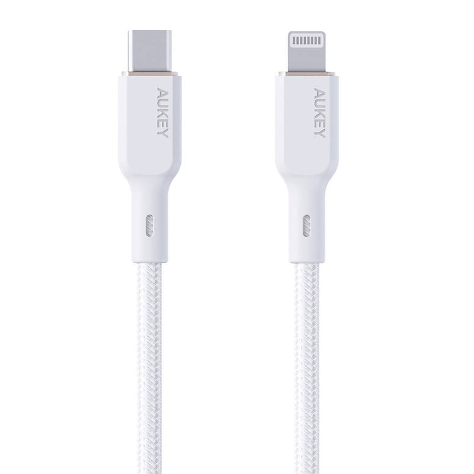

Kabel Aukey CB-NCL2 USB-C do Lightning 1.8m (biały)
