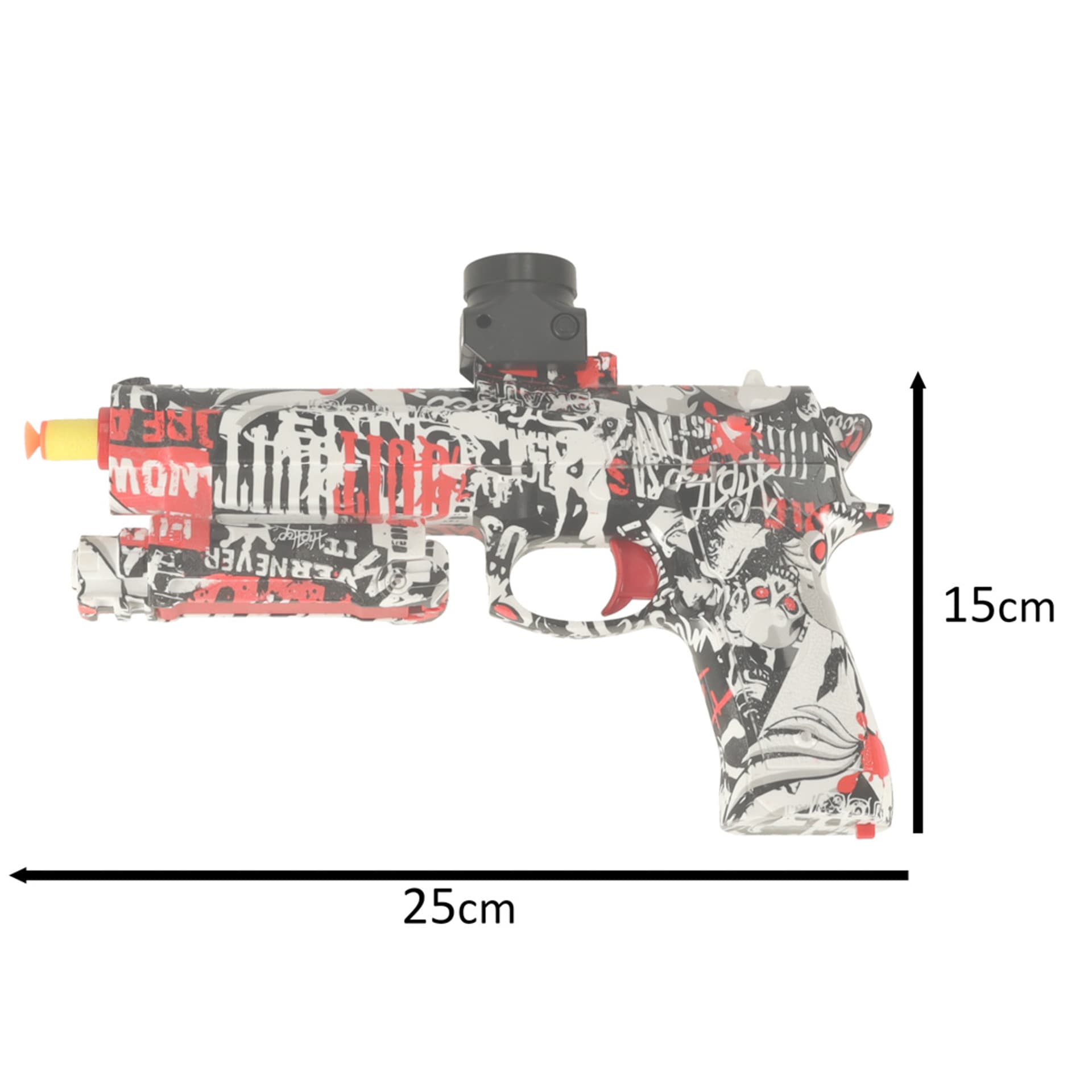 

Pistolet na kulki żelowe wodne karabin zasilanie akumulatorowe USB + okulary 550szt. 7-8mm