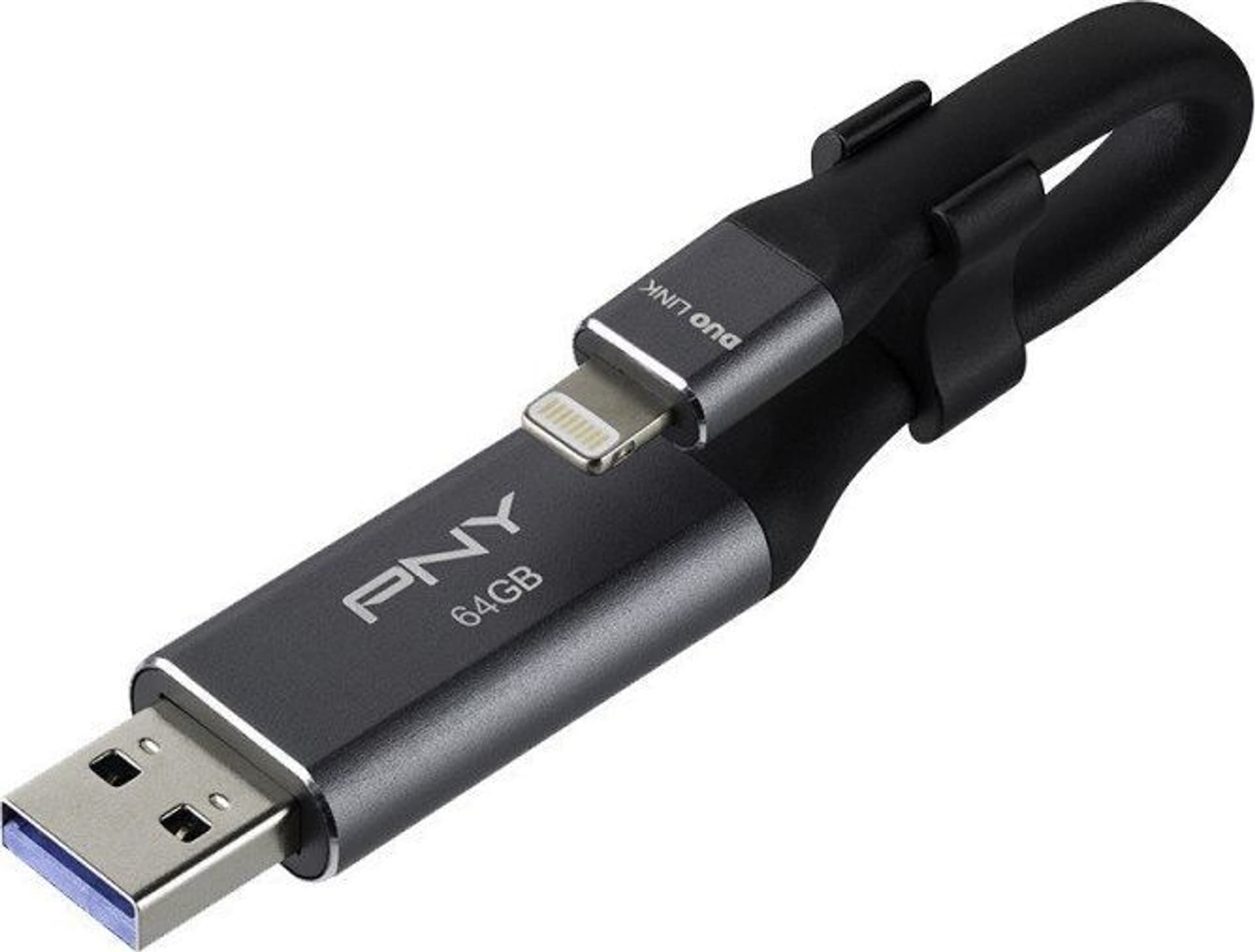 

Pendrive (Pamięć USB) PNY (64 GB \USB 3.0 \Czarno-srebrny )