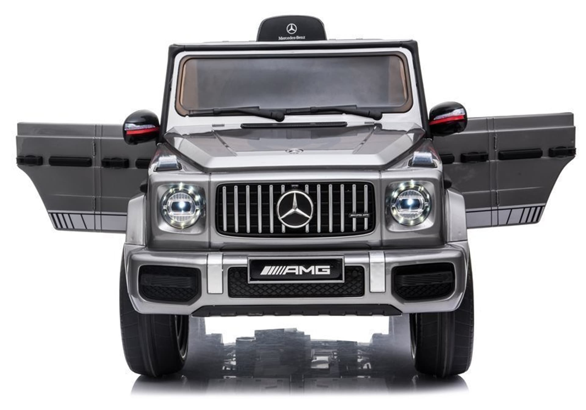 

Auto na Akumulator Mercedes G63 AMG Srebrny Lakierowany BBH-002