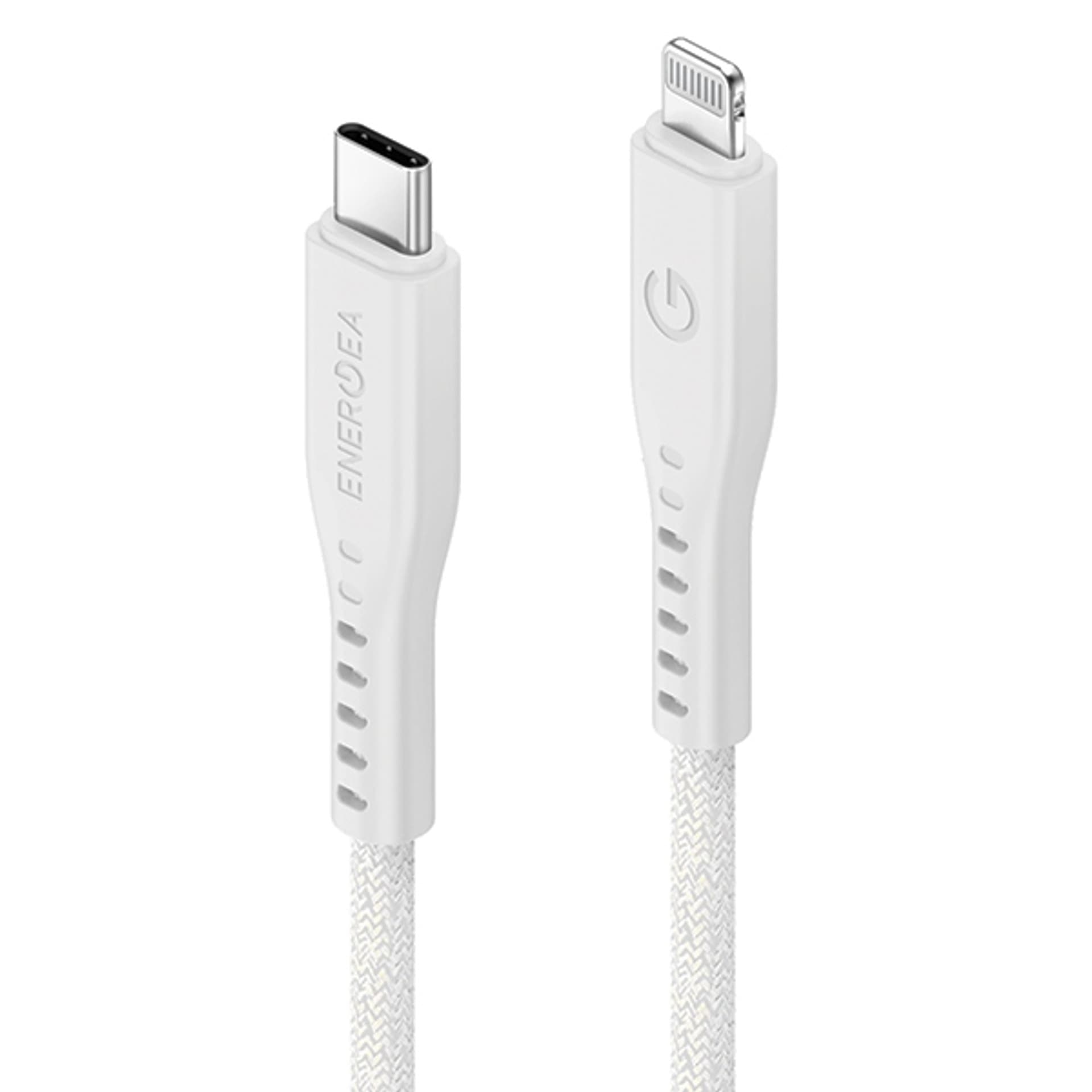 

ENERGEA kabel Flow USB-C - Lightning C94 MFI 1.5m biały/white 60W 3A PD Fast Charge