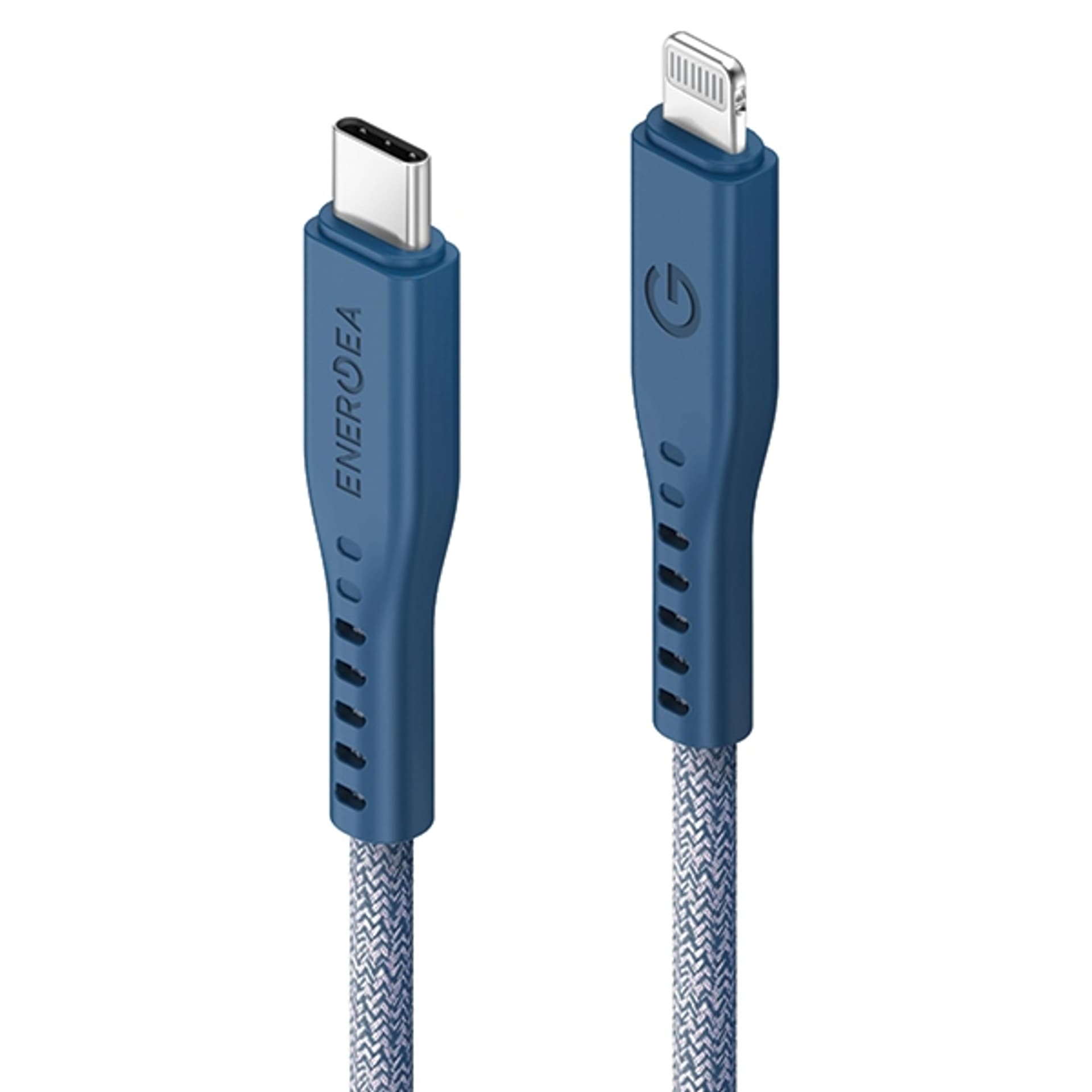 

ENERGEA kabel Flow USB-C - Lightning C94 MFI 1.5m niebieski/blue 60W 3A PD Fast Charge