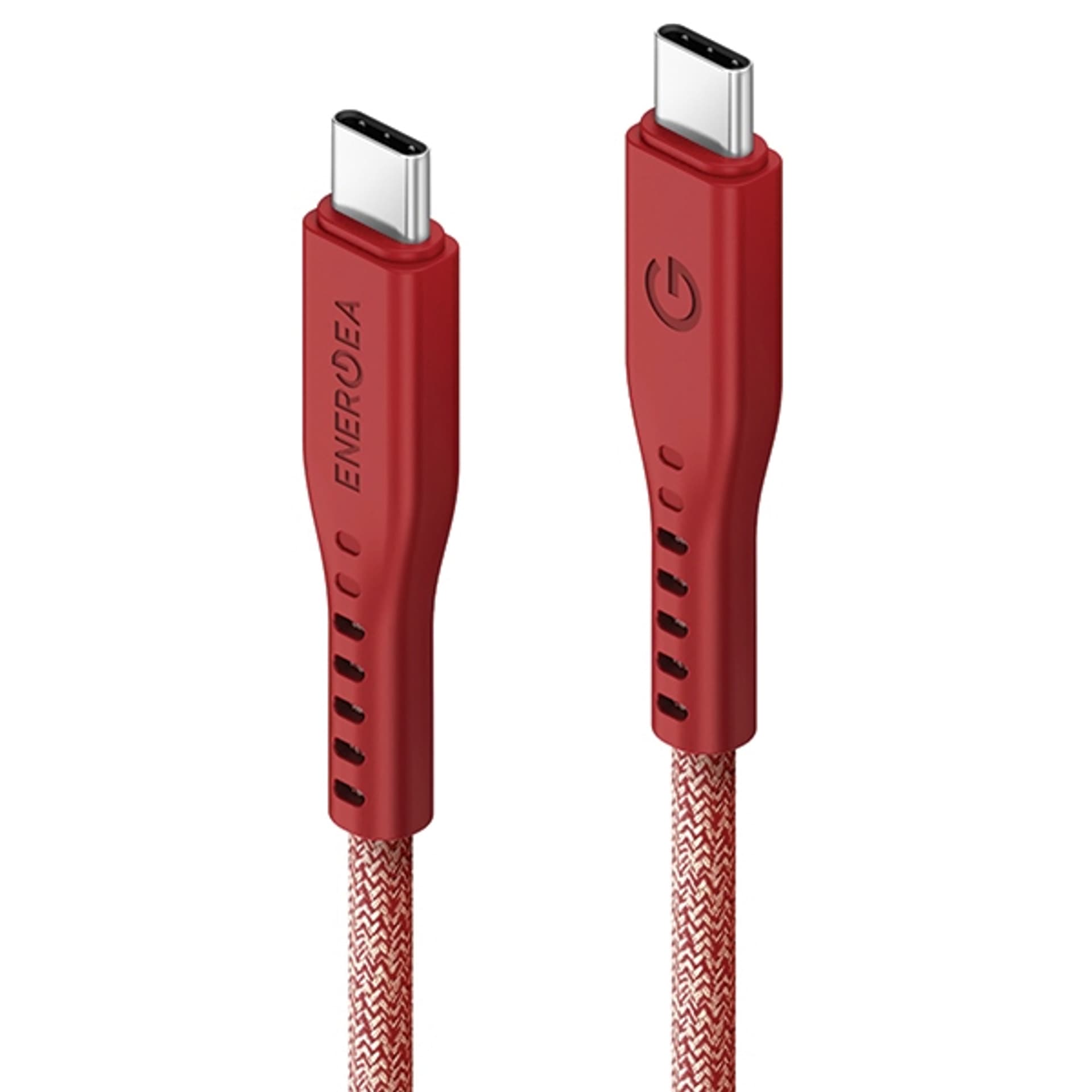 

ENERGEA kabel Flow USB-C - USB-C 1.5m czerwony/red 240W 5A PD Fast Charge