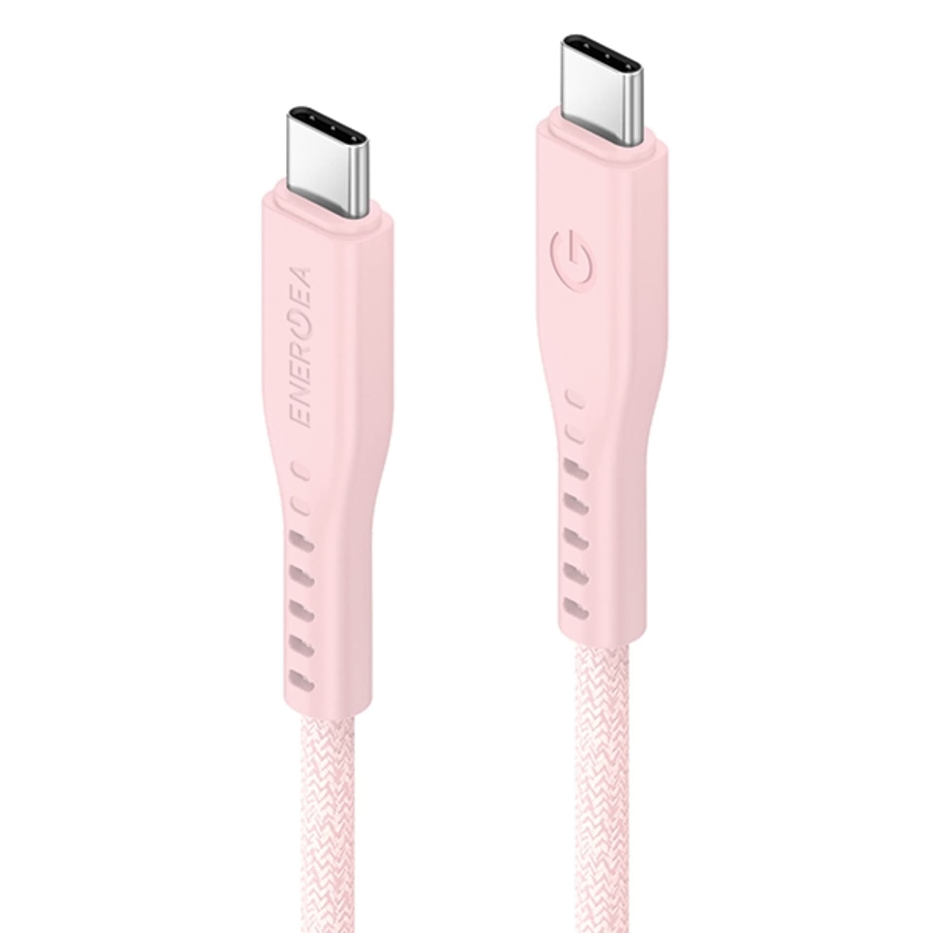 

ENERGEA kabel Flow USB-C - USB-C 1.5m różowy/pink 240W 5A PD Fast Charge