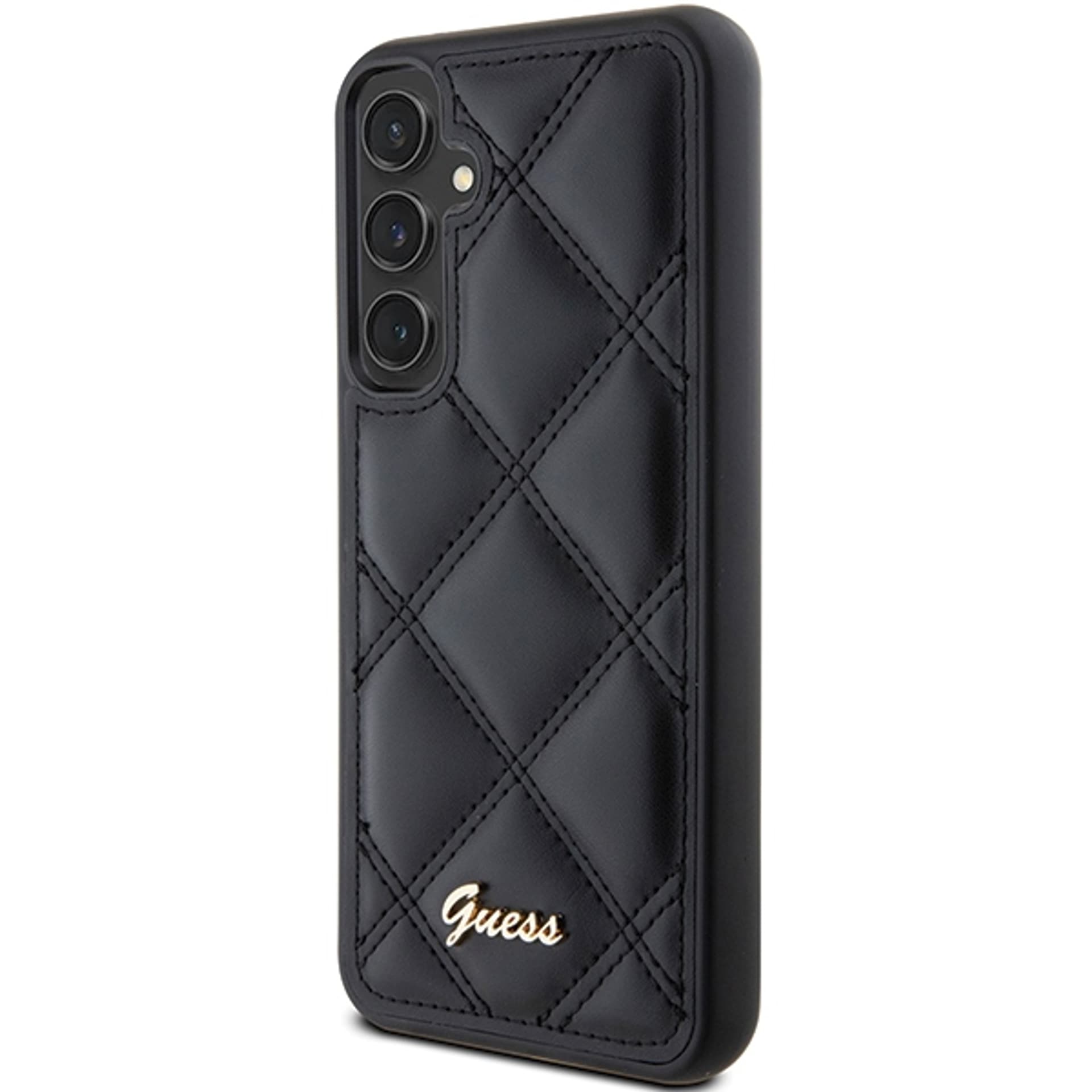

Guess GUHCS23FEPSQSQSK S23 FE S711 czarny/black hardcase Quilted Metal Logo