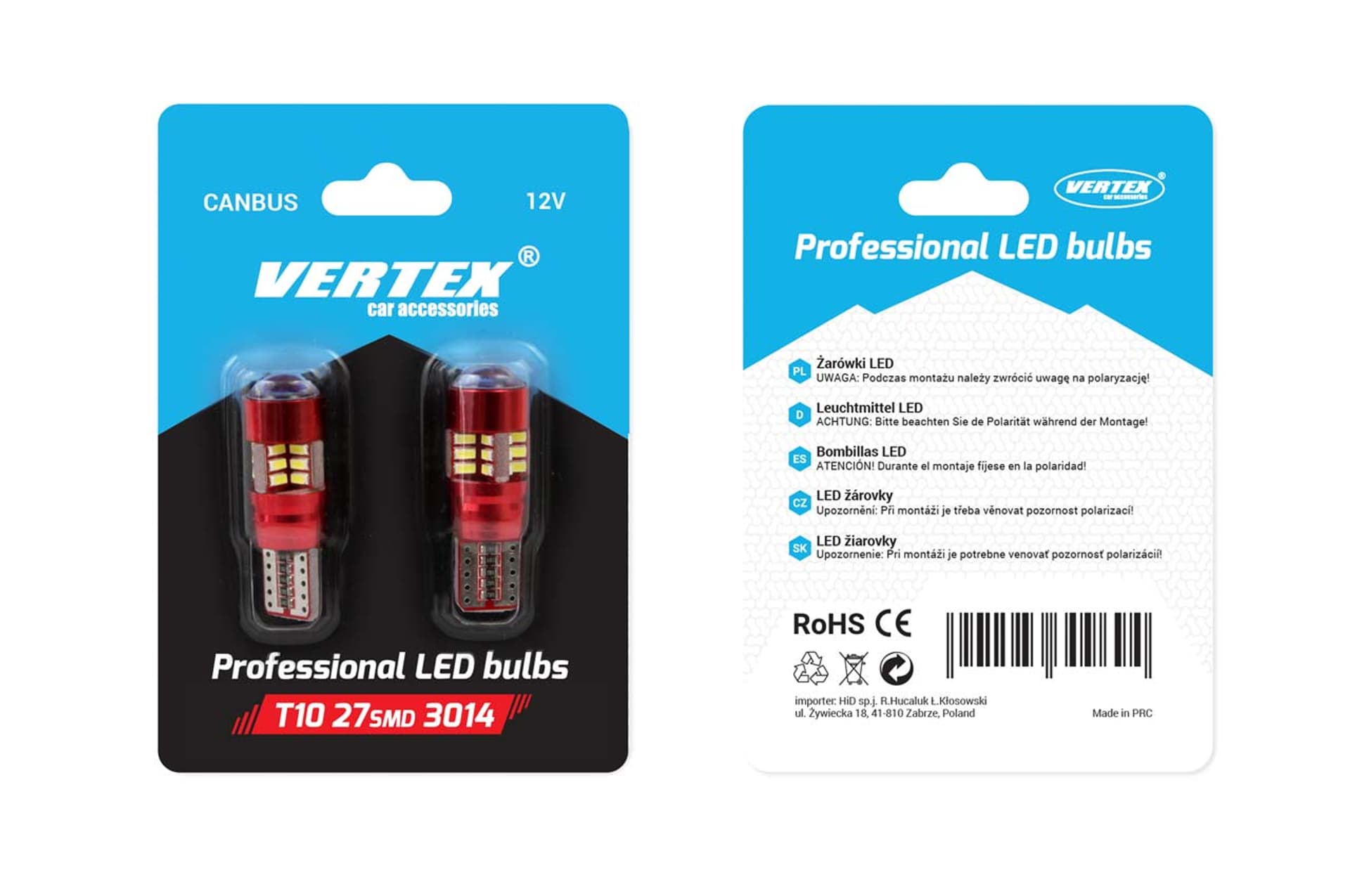 

01446 Led Canbus 27SMD 3014 T10e (W5W) White 12V/24V / para, W5w) white 12v/24v / par