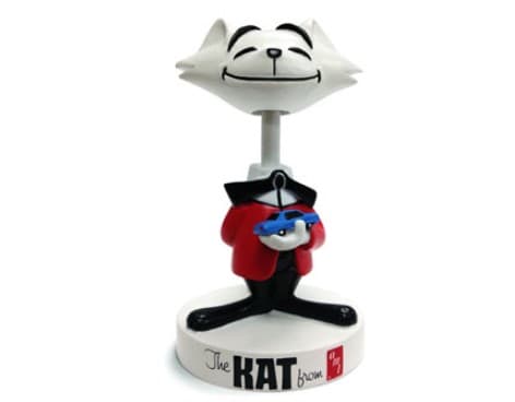 

Figurka - 4" KAT Bobble Head (Red Jacket) - kot KAT z kiwającą głową - AMT, Red jacket) - kot kat z kiwającą głową - am