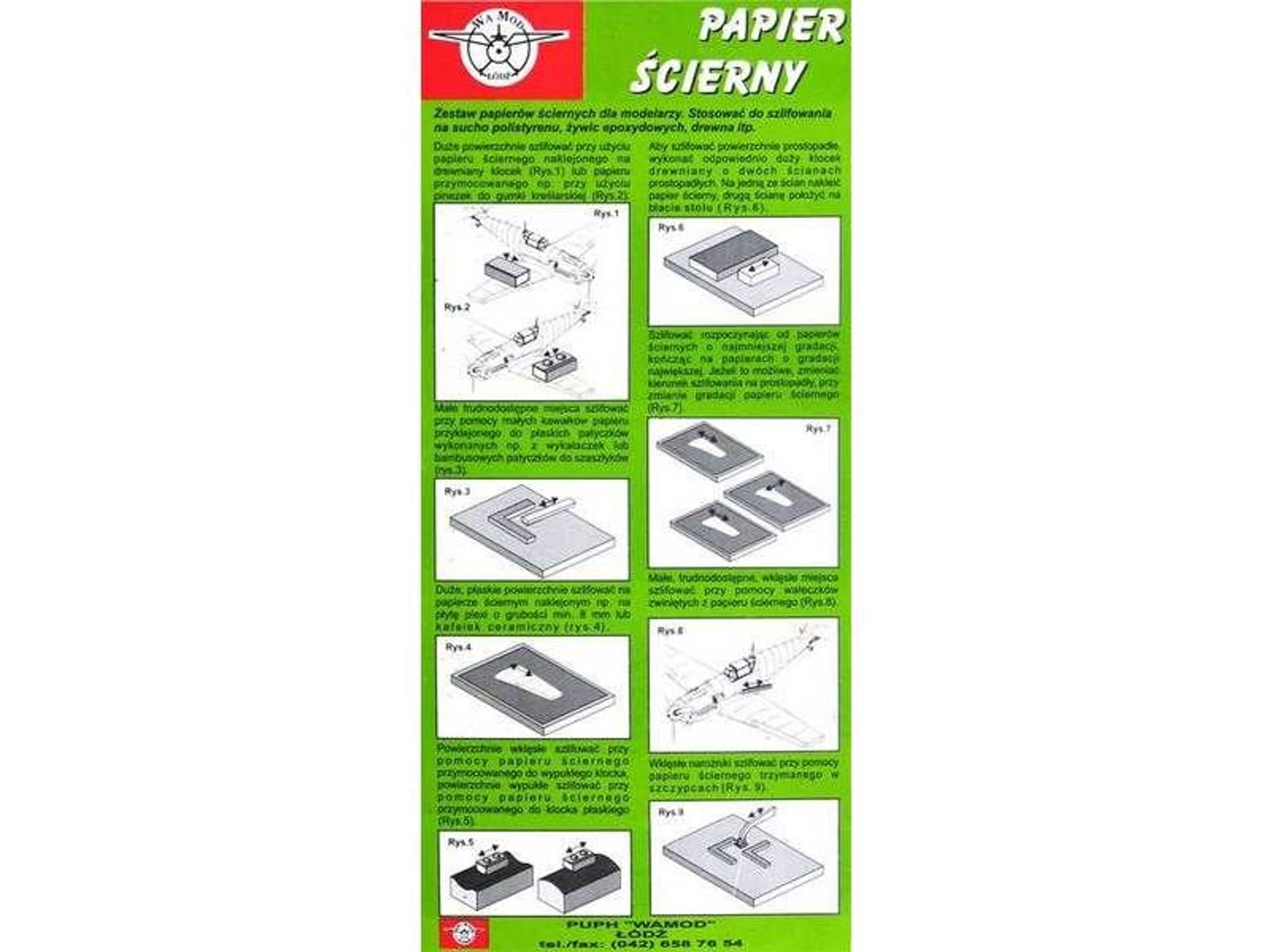 

Papier Ścierny 600, 800, 1000 WAMOD