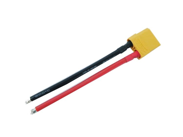 

Wtyk XT90 z przewodem - Męski 100mm - male