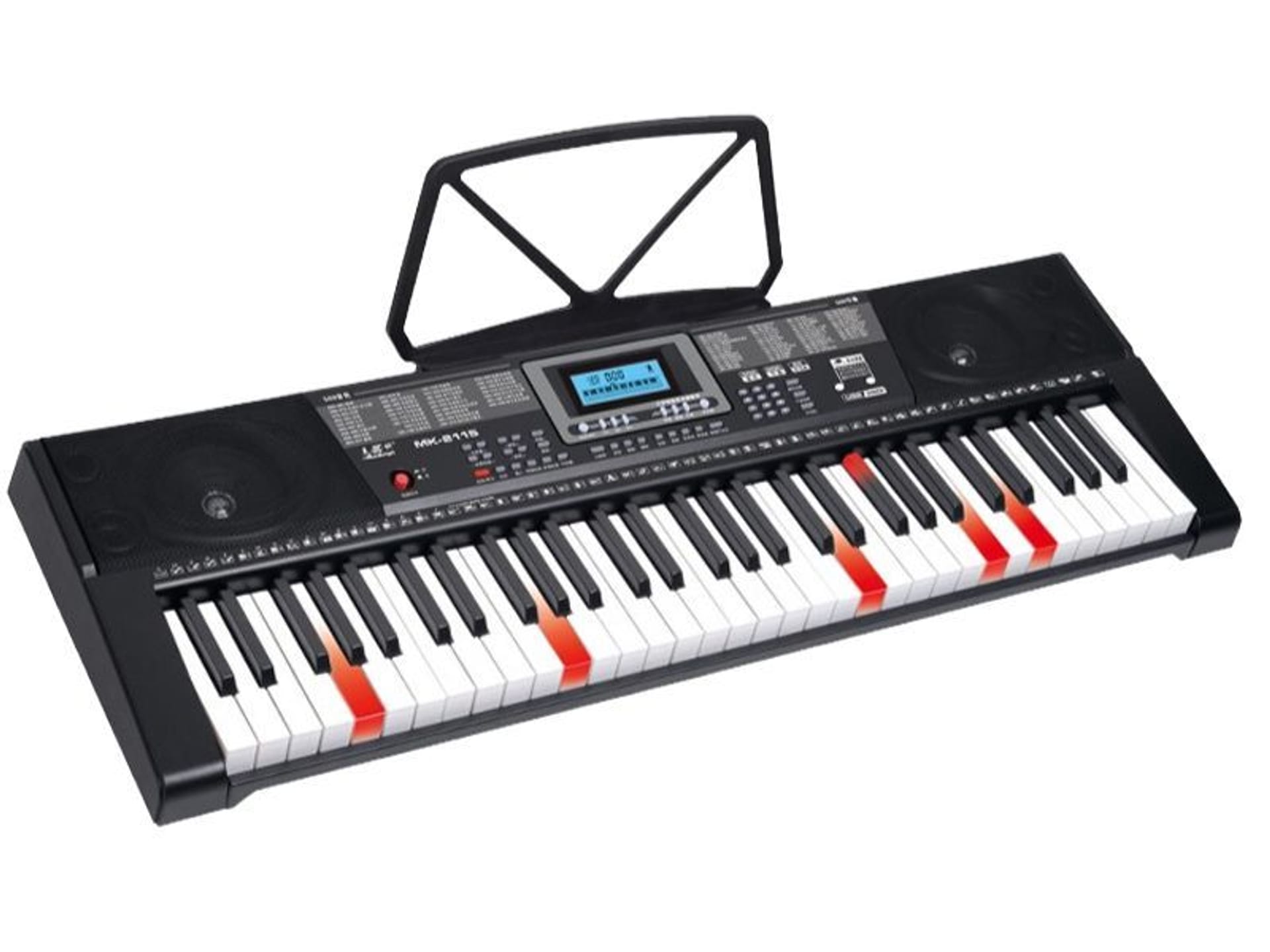 

Keyboard MK-2115 Organy, 61 Klawiszy, Zasilacz, Podświetlane Klawisze