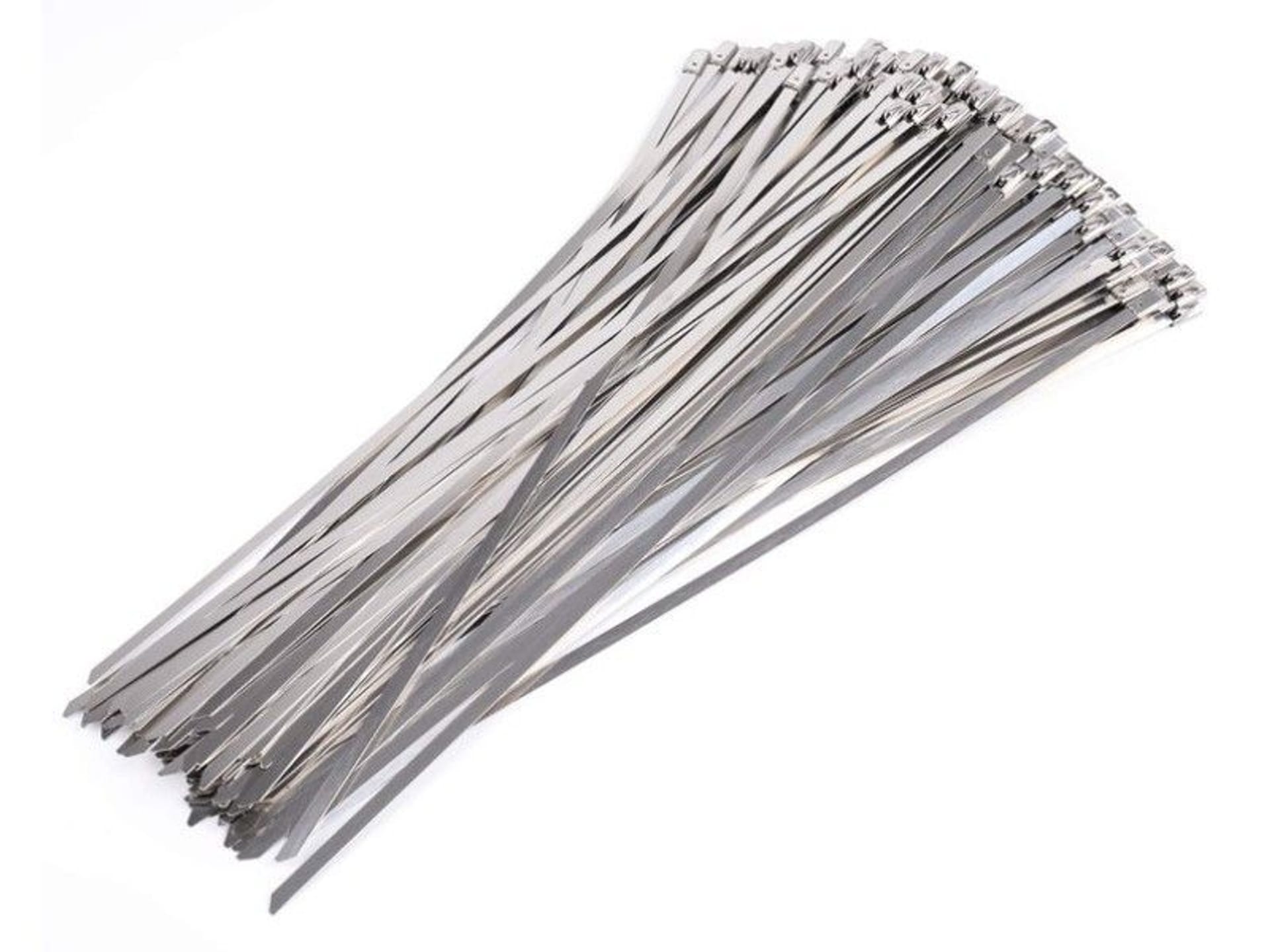 

Trytytki, Opaski Zaciskowe METALOWE, Samozaciskowe, Kablowe 7,9x400 Zestaw 100 sztuk
