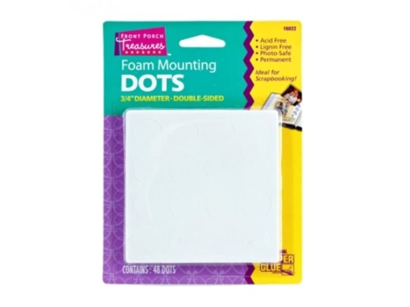 

Dwustronna piankowa taśma montażowa Foam Mounting Dots - okrągła 19mm - ZAP