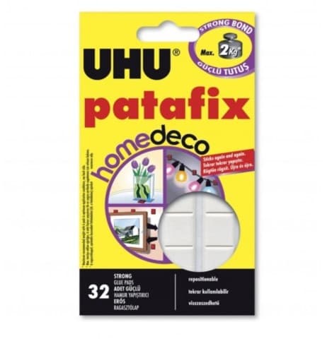

Masa samoprzylepna UHU PATAFIX HOMEDECO do 2kg (32 kwadraty) (40015)