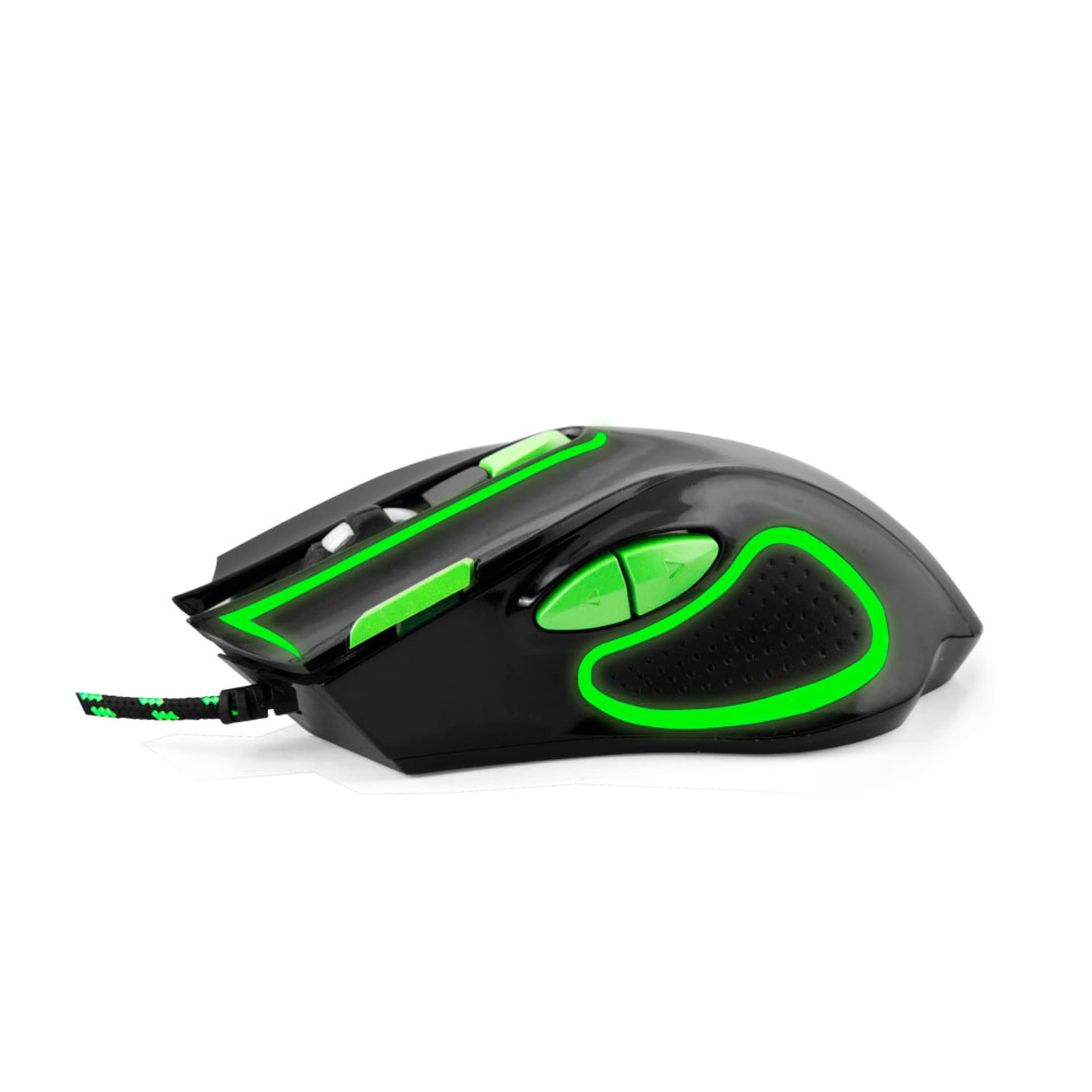 

EGM401KG Mysz przewodowa dla graczy 7D optyczna USB MX401 Hawk czarno-zielona