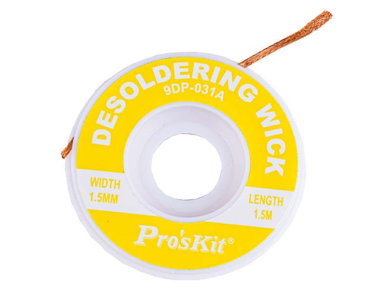 

Plecionka Lutownicza, Taśma Ssąca Do Lutowania Rozlutowywania, Desoldering Wick 1,5m 9DP-031A