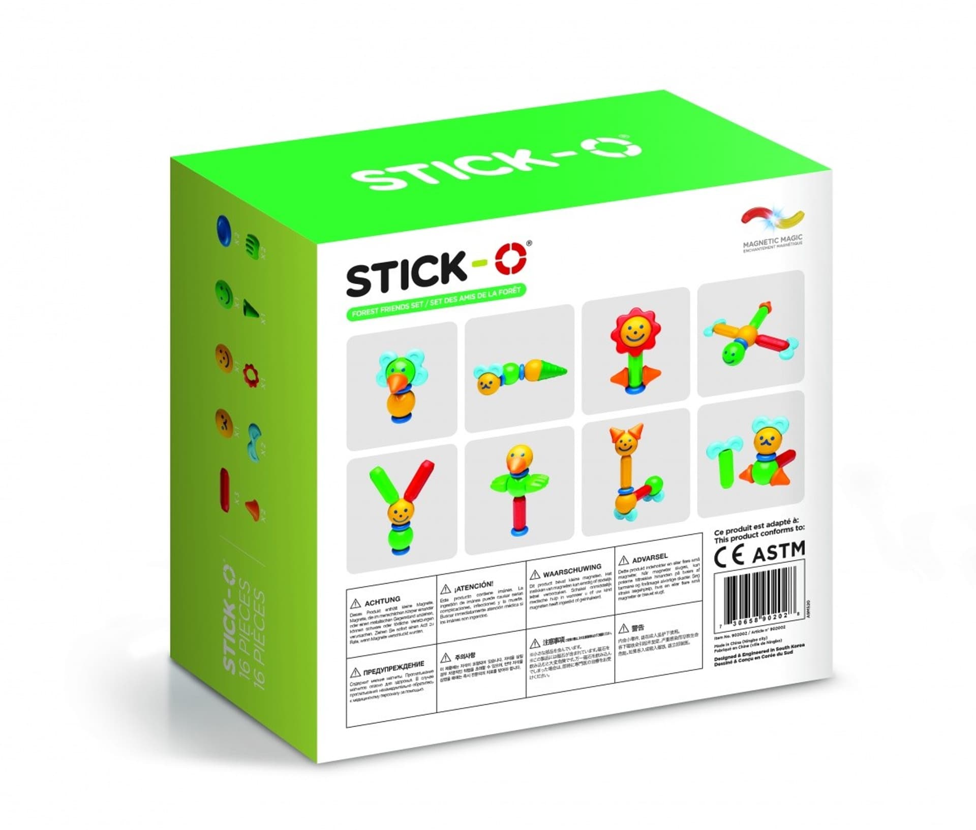 

Klocki Stick-O Leśni przyjaciele 16 elementów
