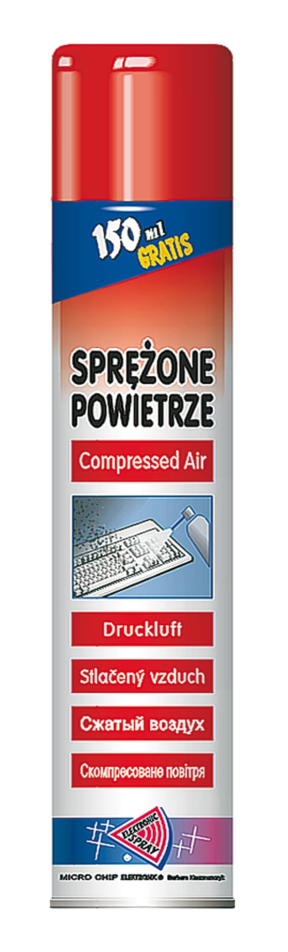 

Sprężone powietrze w aerozolu 800ml spray