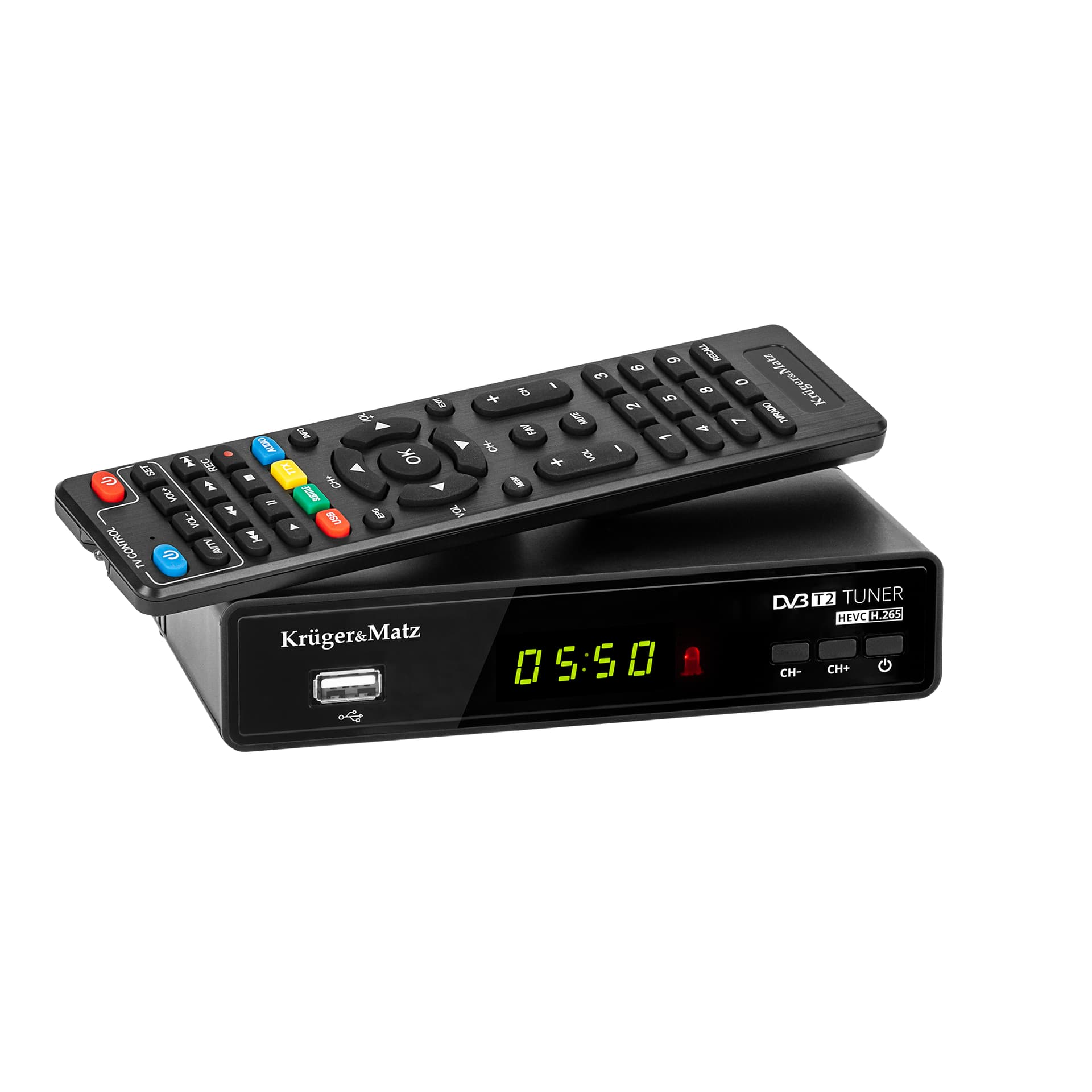 

Tuner DVB-T2 H.265 HEVC Kruger&Matz