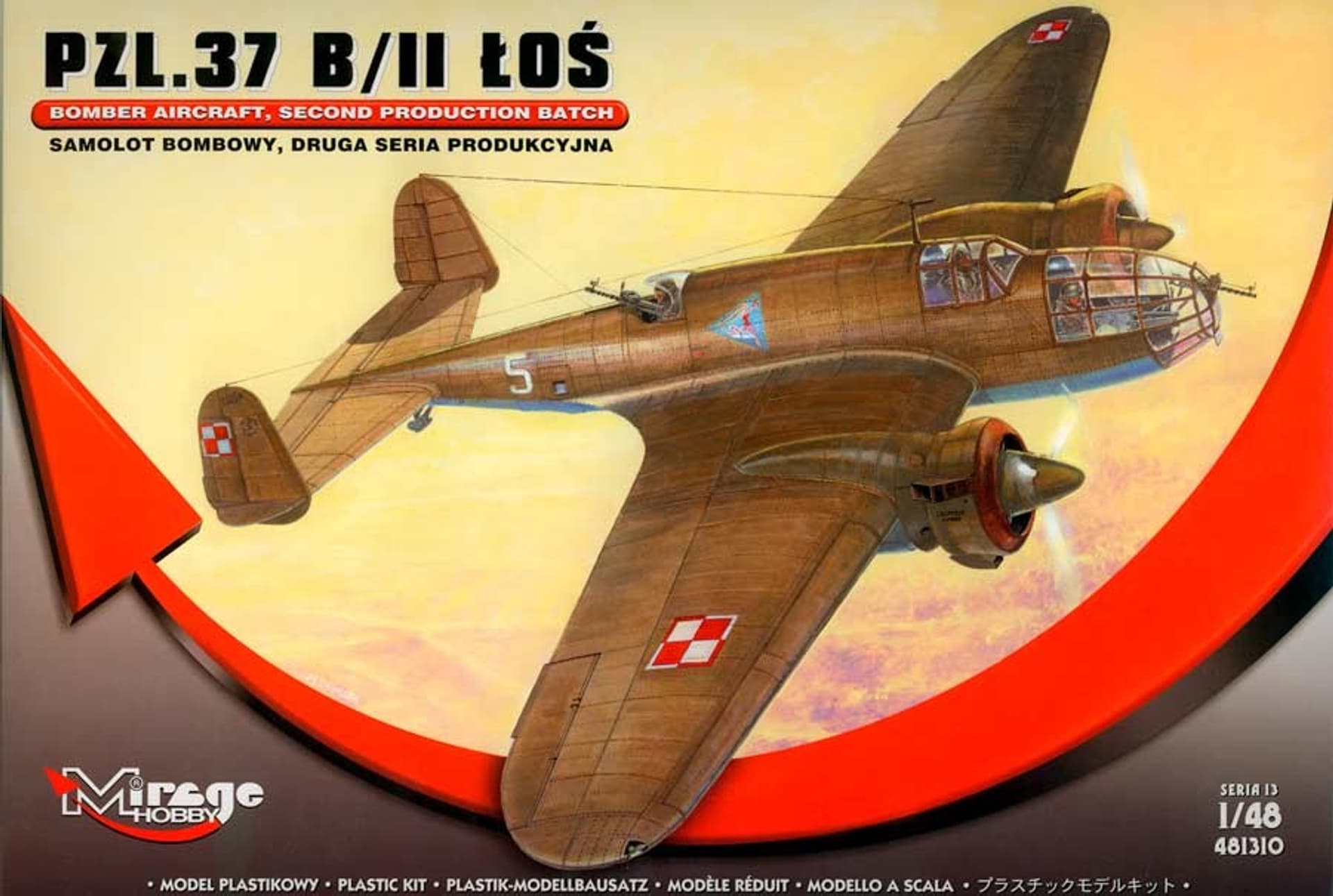 

PZL-37 B/II ŁOŚ Polski Samolot Bombowy, DRUGA SERIA Produkcyjna
